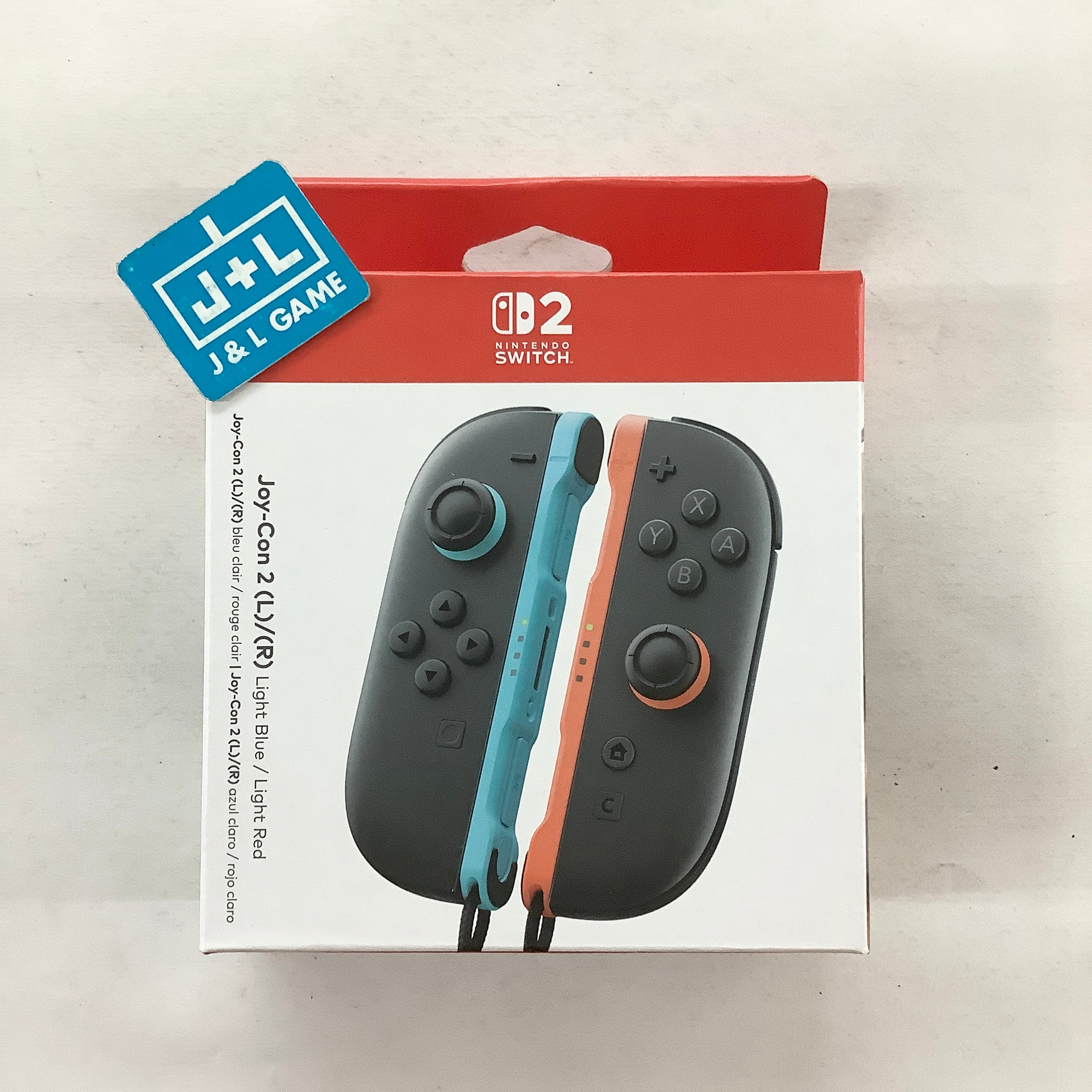 Nintendo Switch Joy-Con 2 (L)/(R) (Light Blue/Light Red) - (NS2) Nintendo Switch 2
