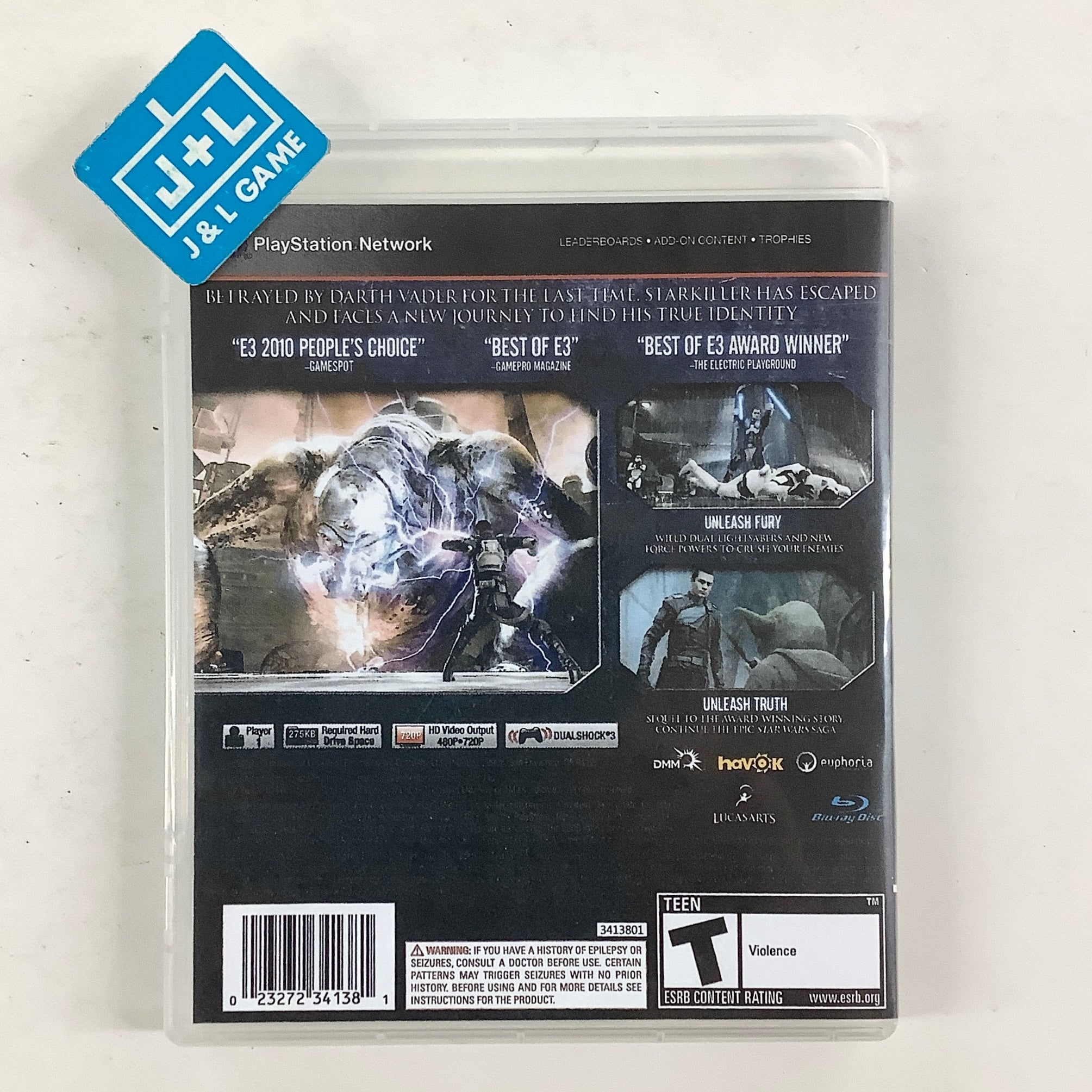 Star Wars: The Force Unleashed II - (PS3) PlayStation 3 [Pre-Owned] Video Games LucasArts