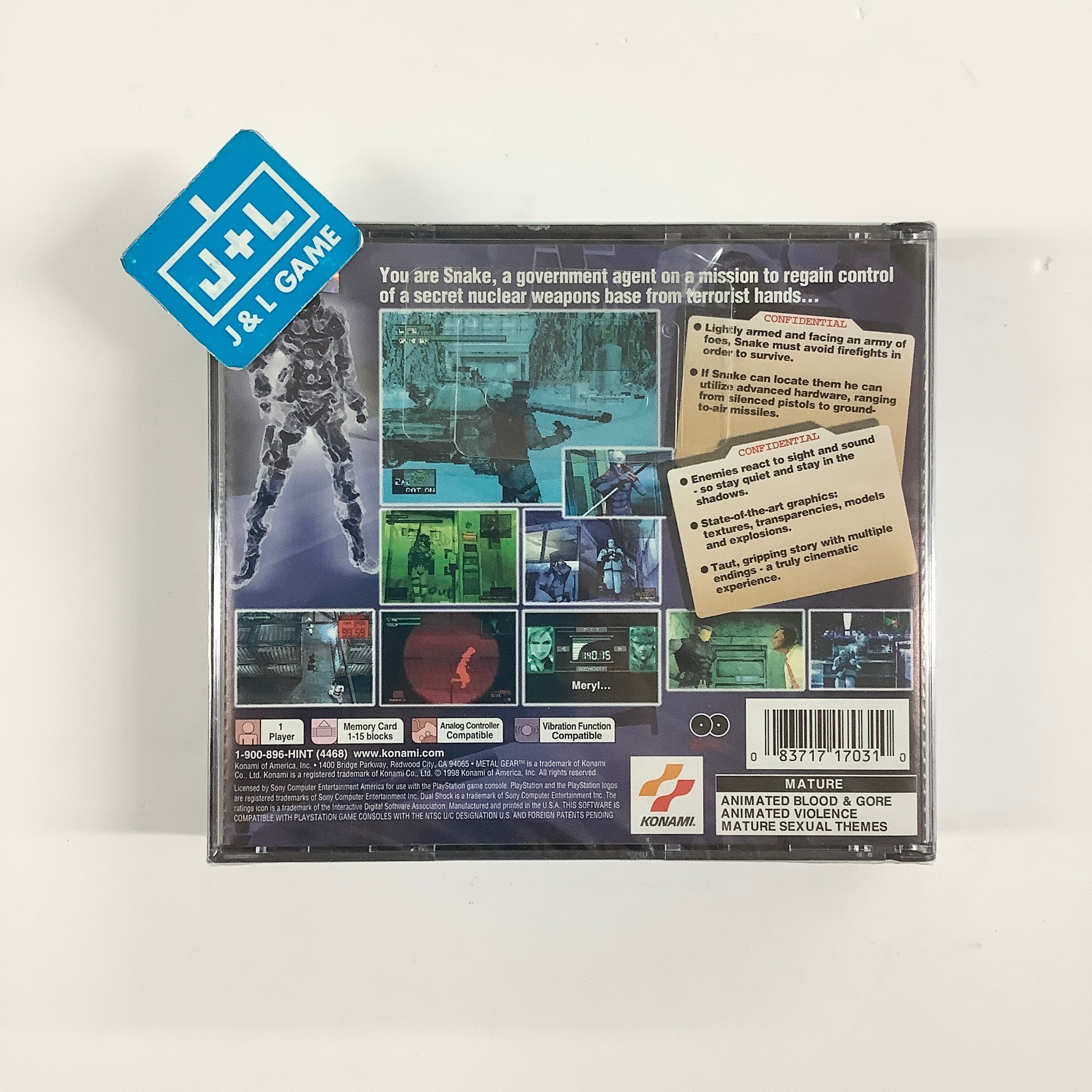 Metal Gear Solid - (PS1) PlayStation 1