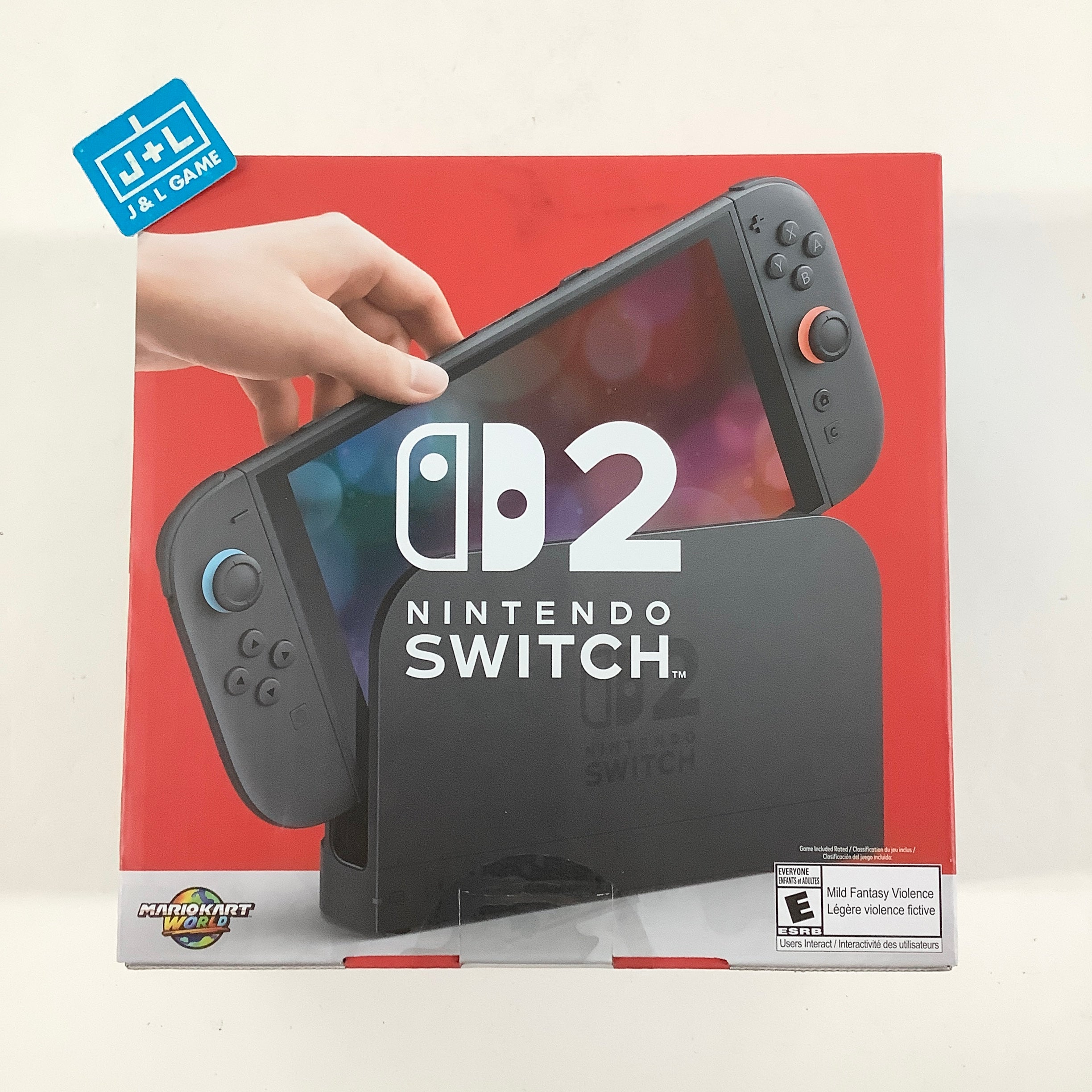 Nintendo Switch 2 (Light Blue/Light Red) (Mario Kart World Bundle) - (NS2) Nintendo Switch 2 Consoles Nintendo