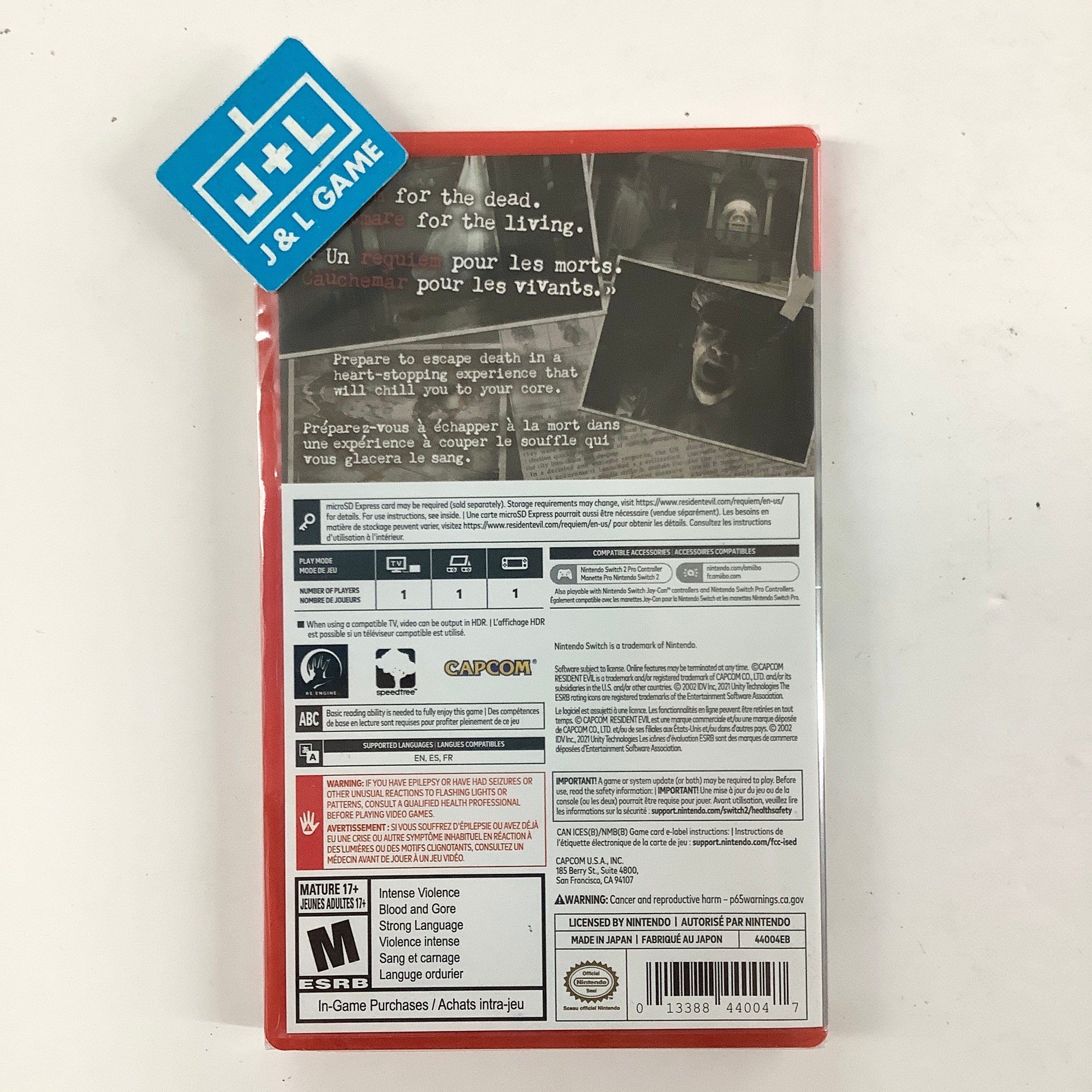 Resident Evil Requiem - (NS2) Nintendo Switch 2 Video Games Capcom