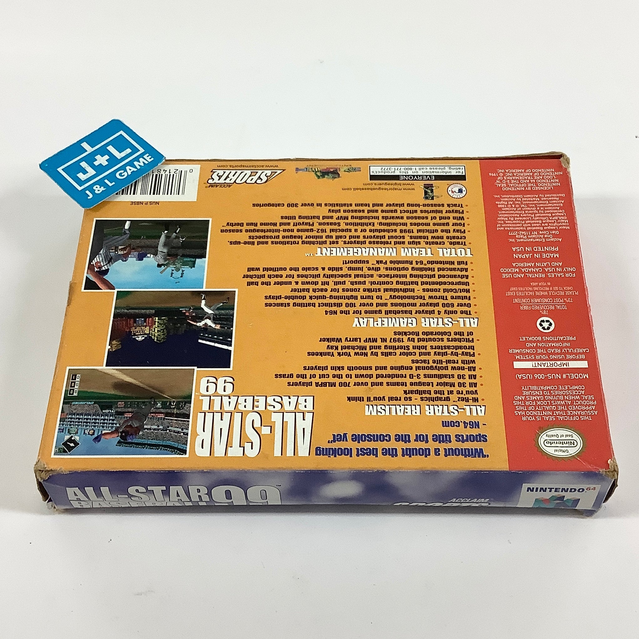 All-Star Baseball 99 - (N64) Nintendo 64 [Pre-Owned] Video Games Acclaim