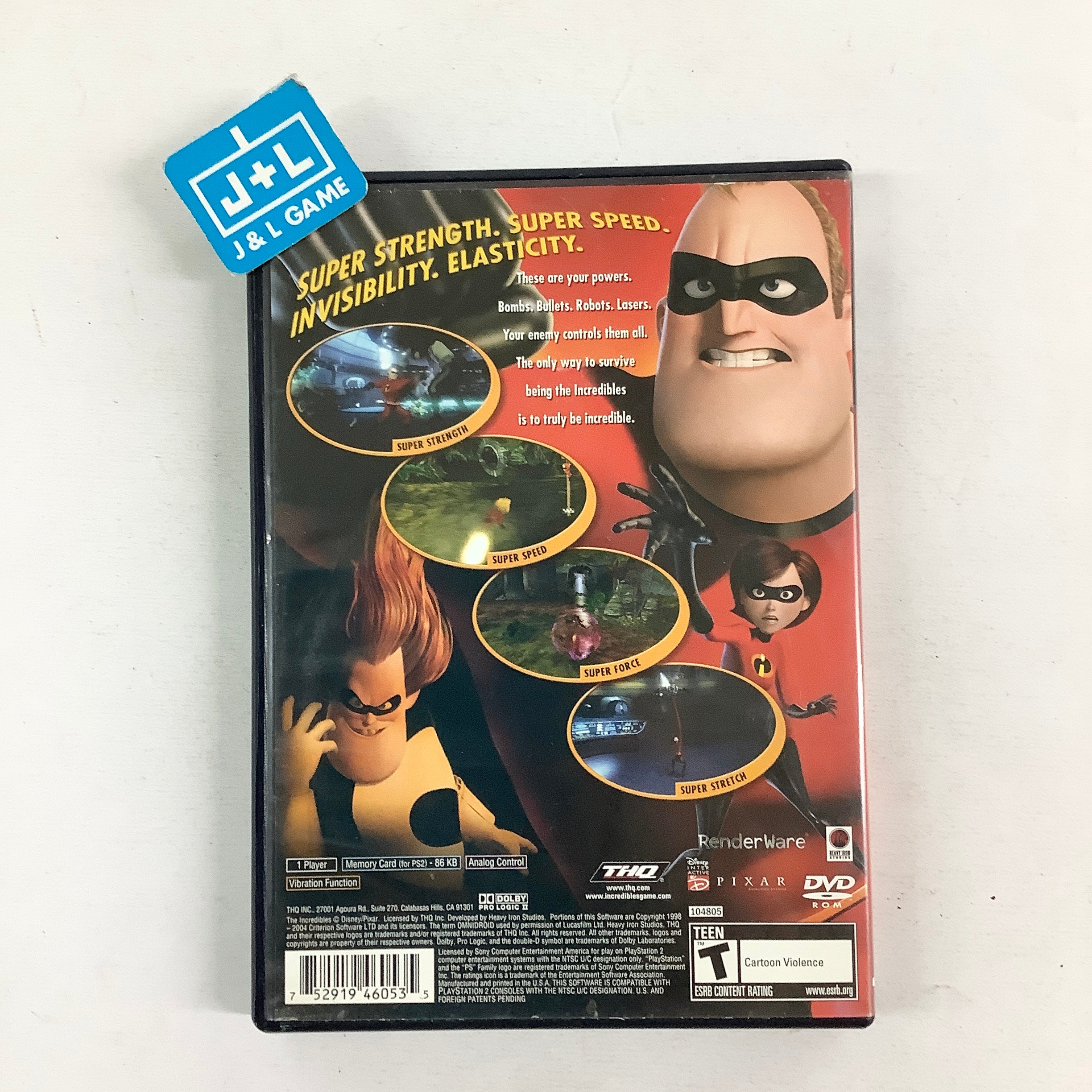 The Incredibles - (PS2) PlayStation 2 [Pre-Owned] Video Games THQ