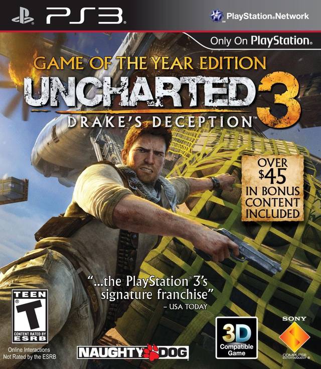 Uncharted 3: Drake's Deception (Game of the Year Edition) - (PS3) PlayStation 3 [Pre-Owned] Video Games Sony   