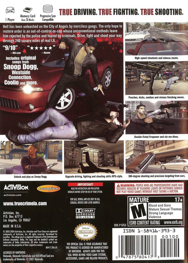 True Crime: Streets of LA (Players Choice) - (GC) GameCube [Pre-Owned] Video Games Activision   