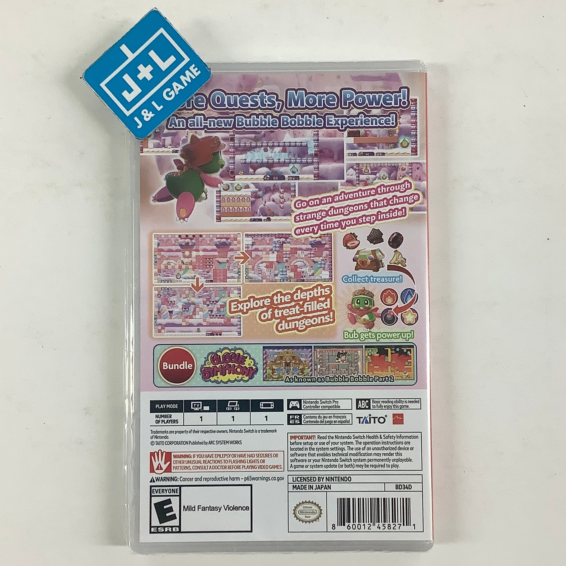 Bubble Bobble Sugar Dungeons - (NSW) Nintendo Switch Video Games Arc System Works