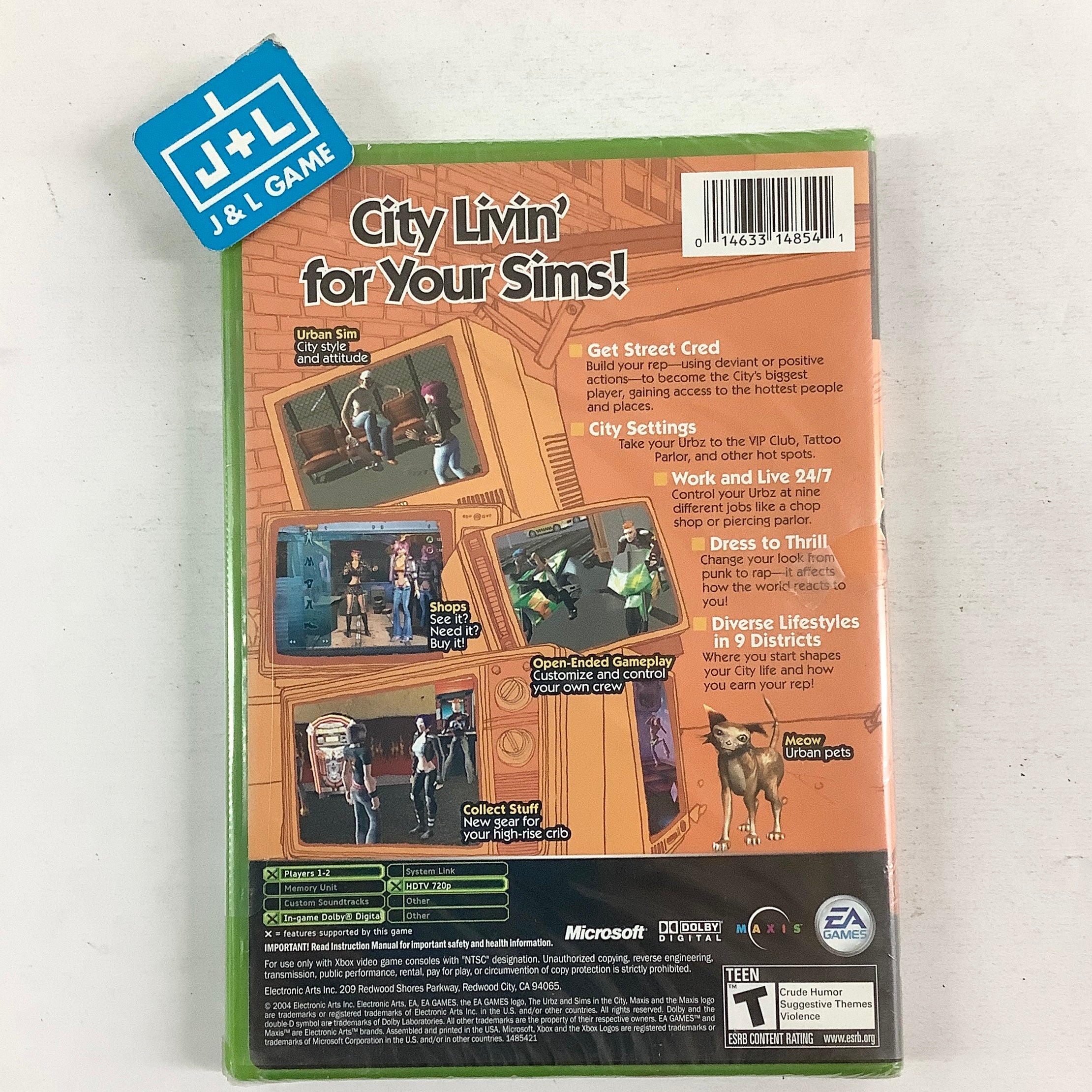 The Urbz: Sims in the City - (XB) Xbox Video Games EA Games
