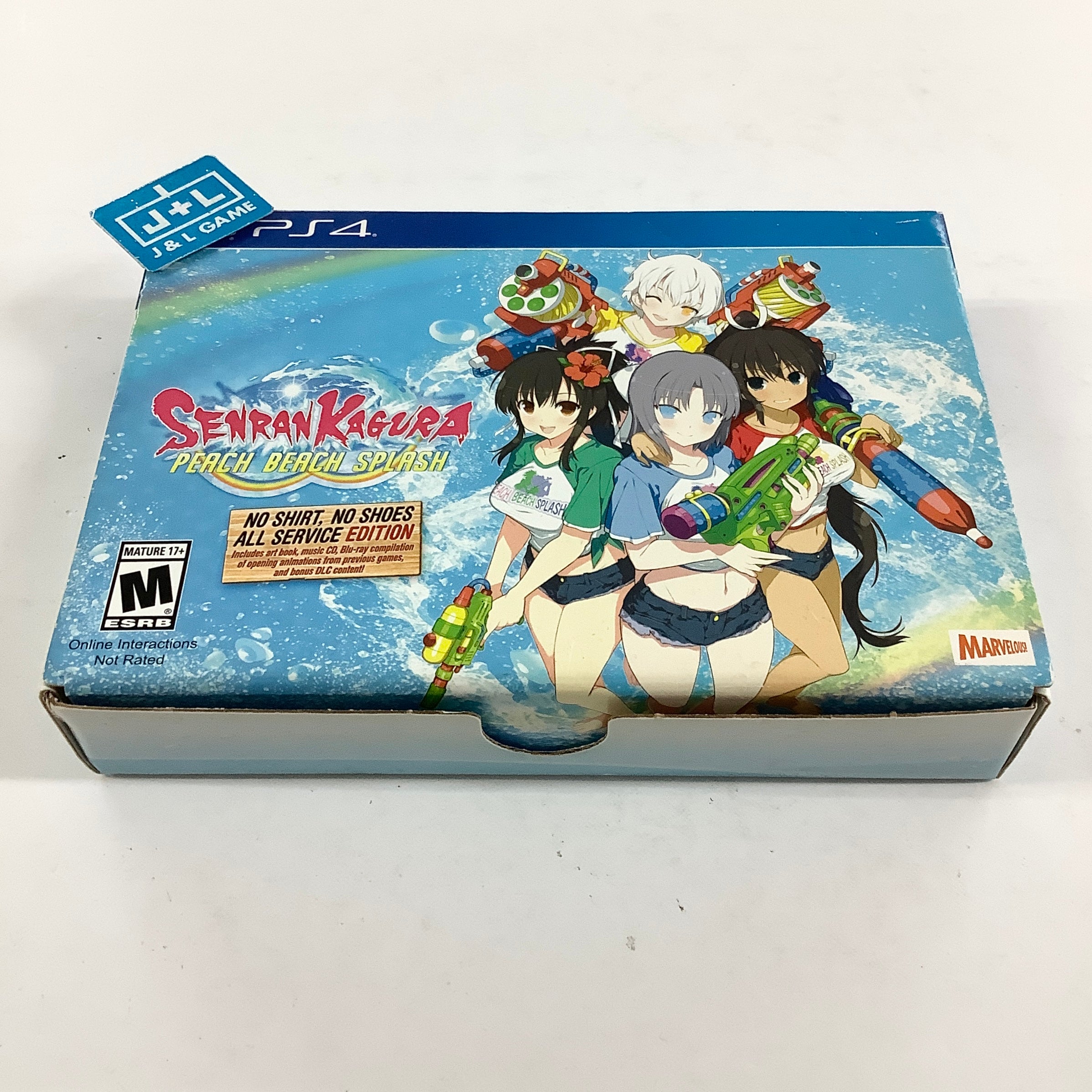 Senran Kagura: Peach Beach Splash (No Shirt, No Shoes, All Service Edition) - (PS4) PlayStation 4 [Pre-Owned] Video Games XSEED Games
