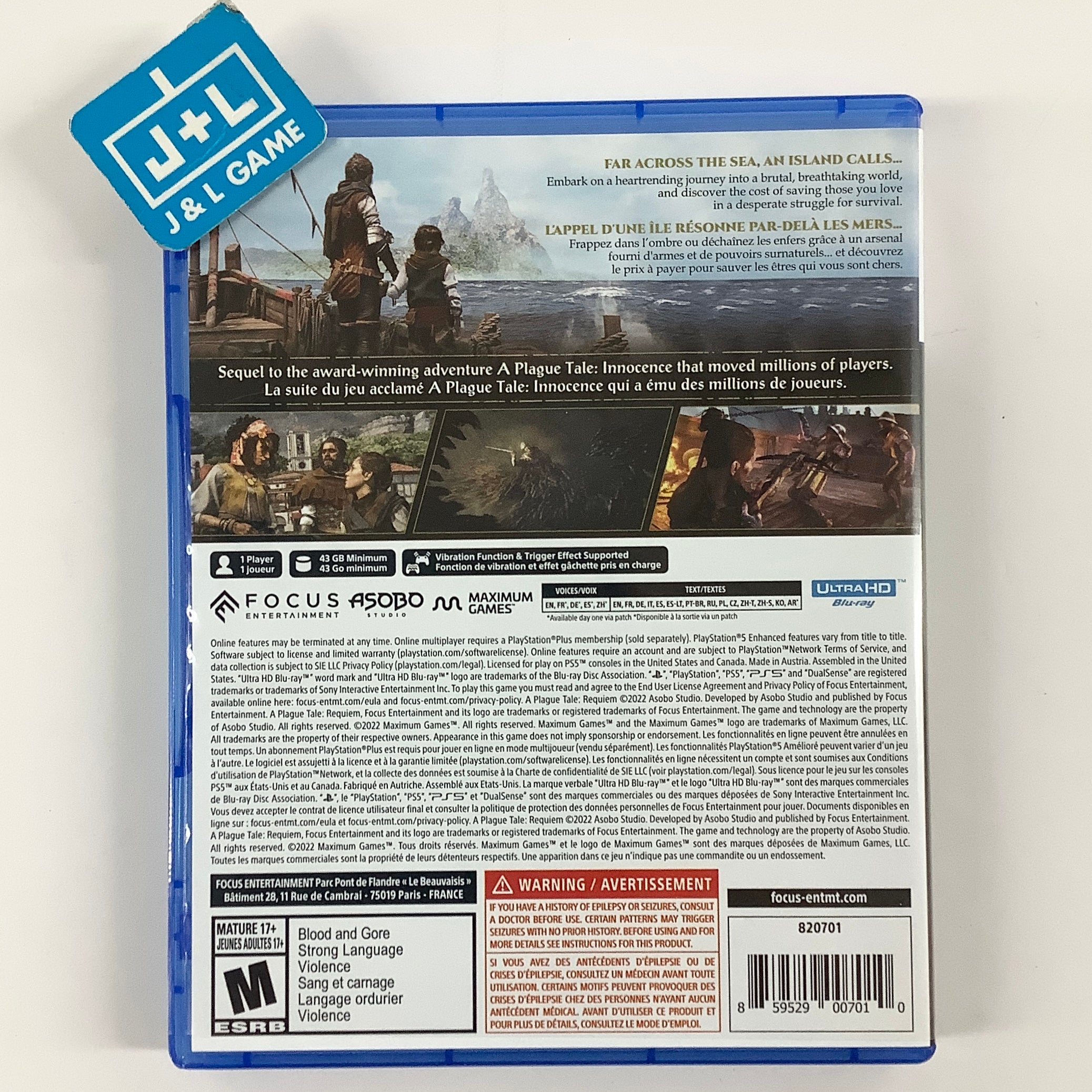 A Plague Tale: Requiem - (PS5) PlayStation 5 [Pre-Owned] Video Games Focus Home Interactive