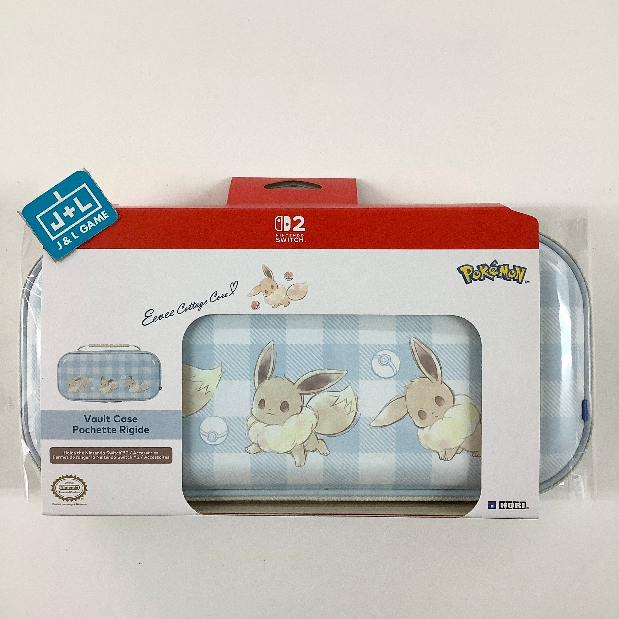 HORI Nintendo Switch 2 Vault Case Pochette RIGIDE (Eevee Cottage Core ...