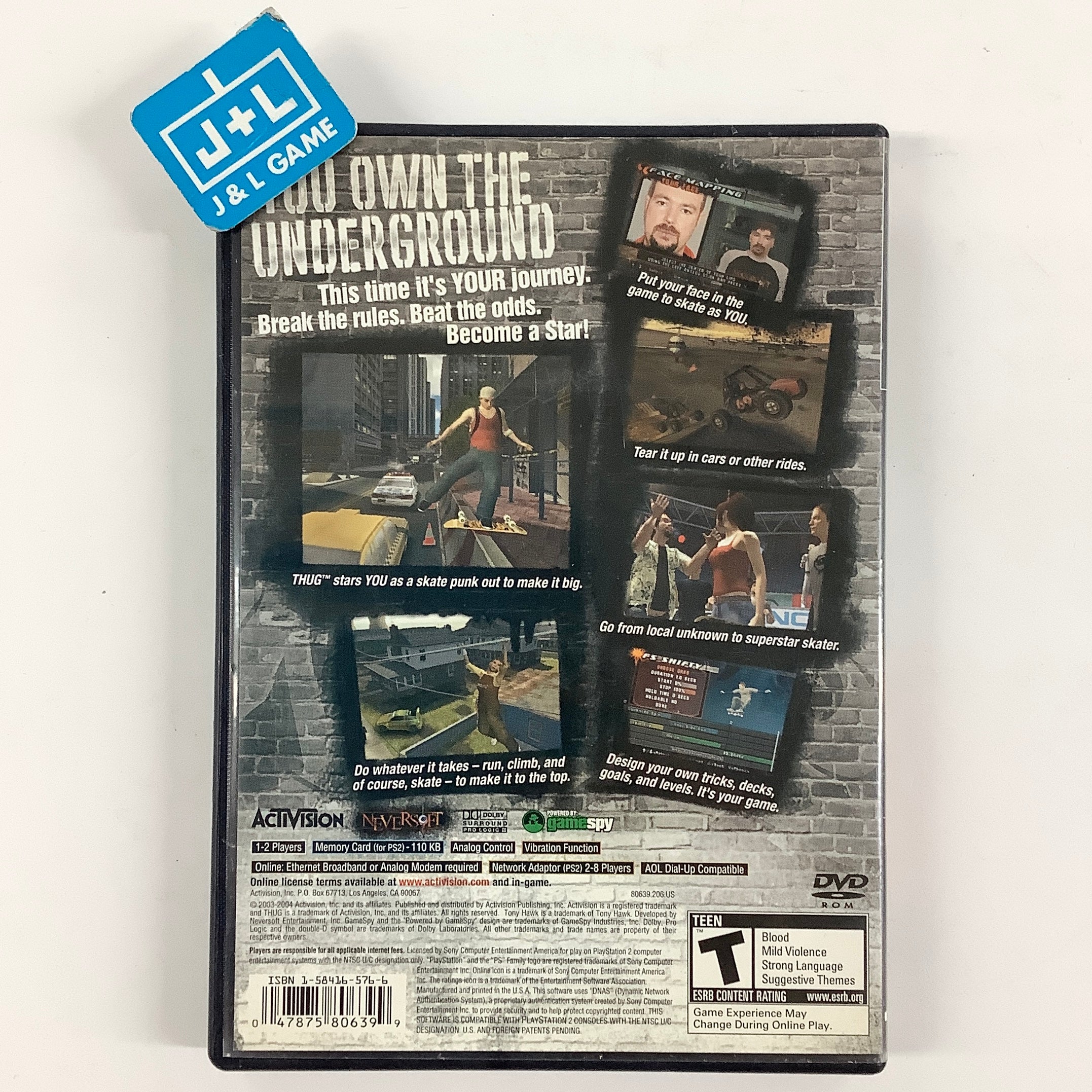 Tony Hawk's Underground - (PS2) PlayStation 2 [Pre-Owned] Video Games Activision