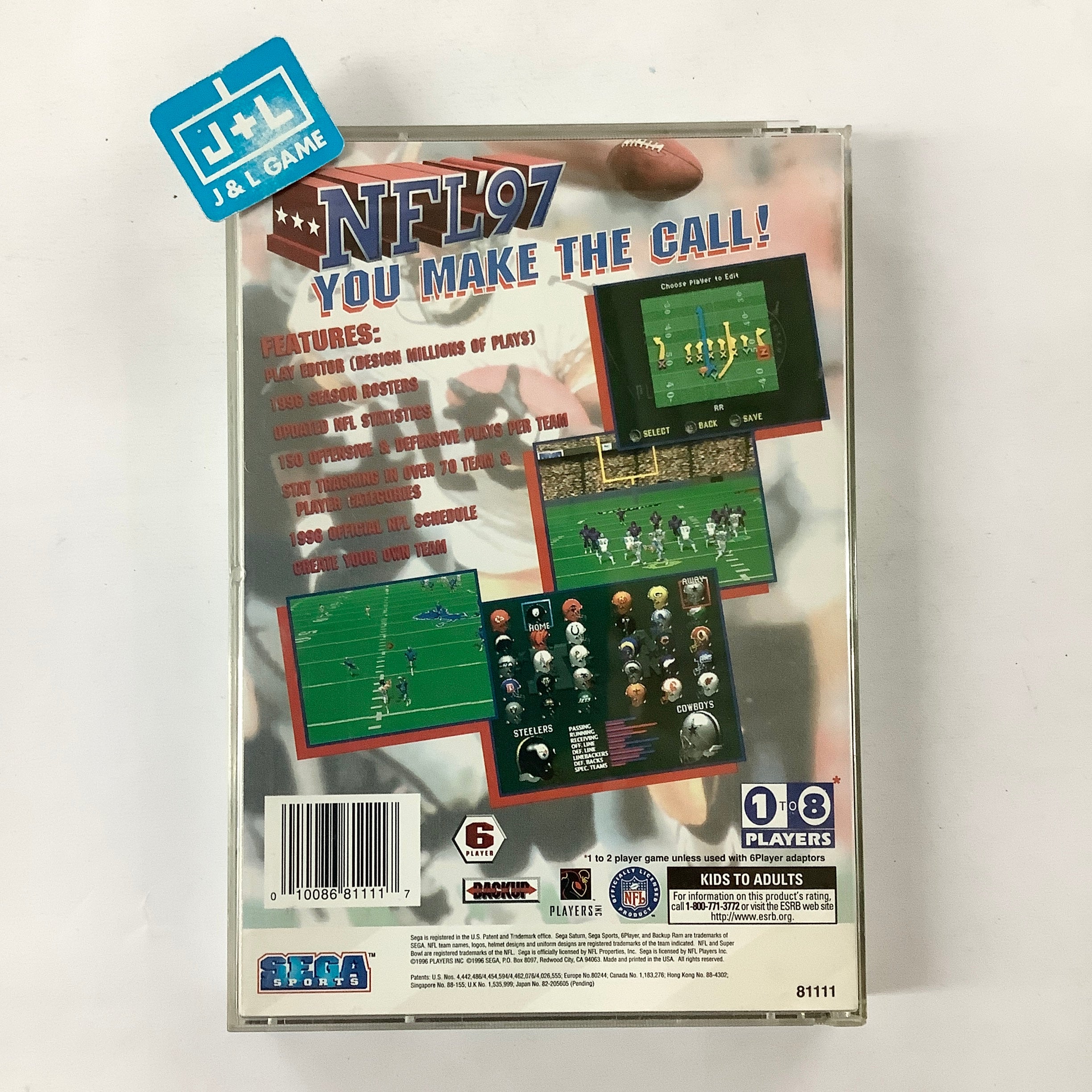 NFL '97 - (SS) SEGA Saturn [Pre-Owned] Video Games Sega   