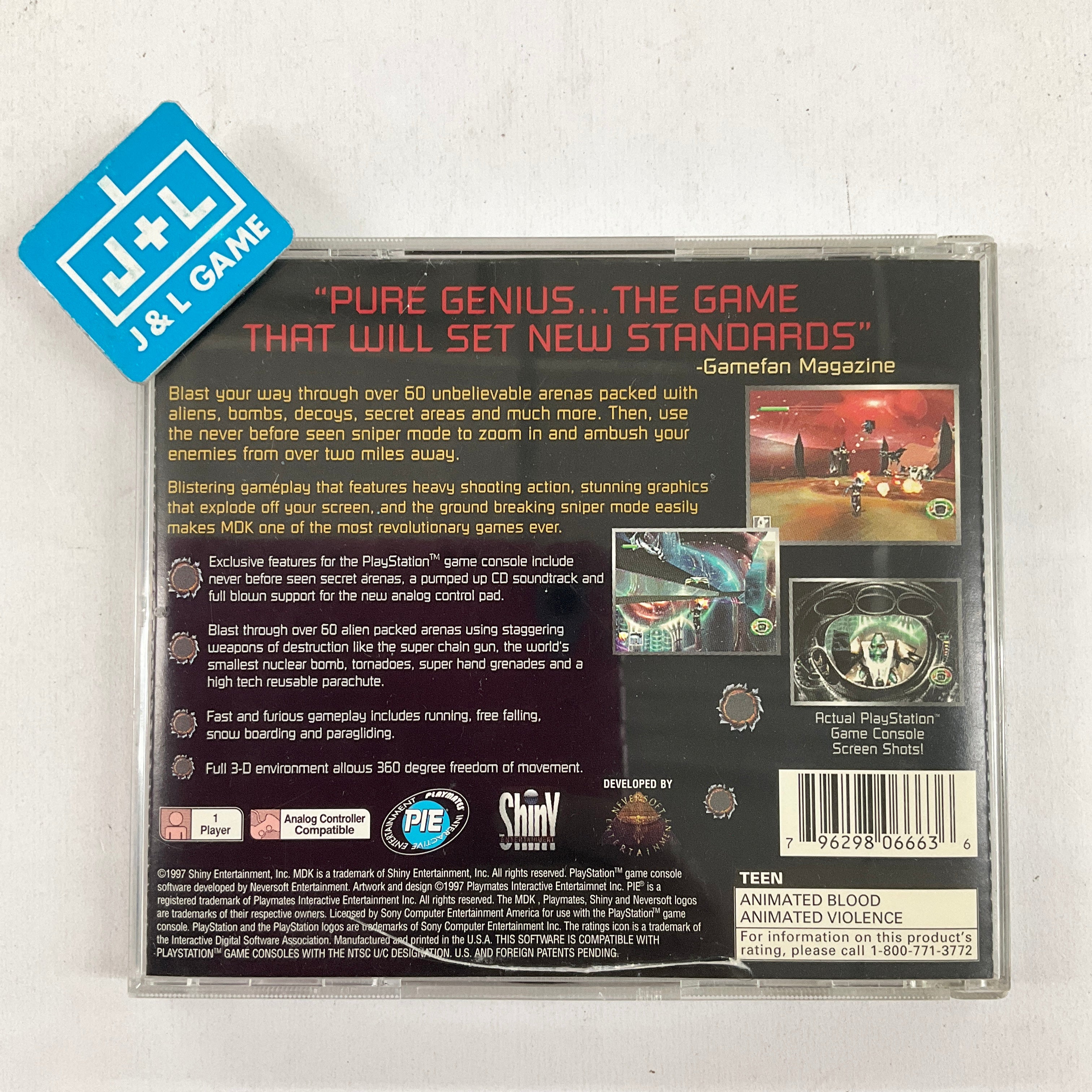 MDK - (PS1) PlayStation 1 [Pre-Owned] Video Games Playmates