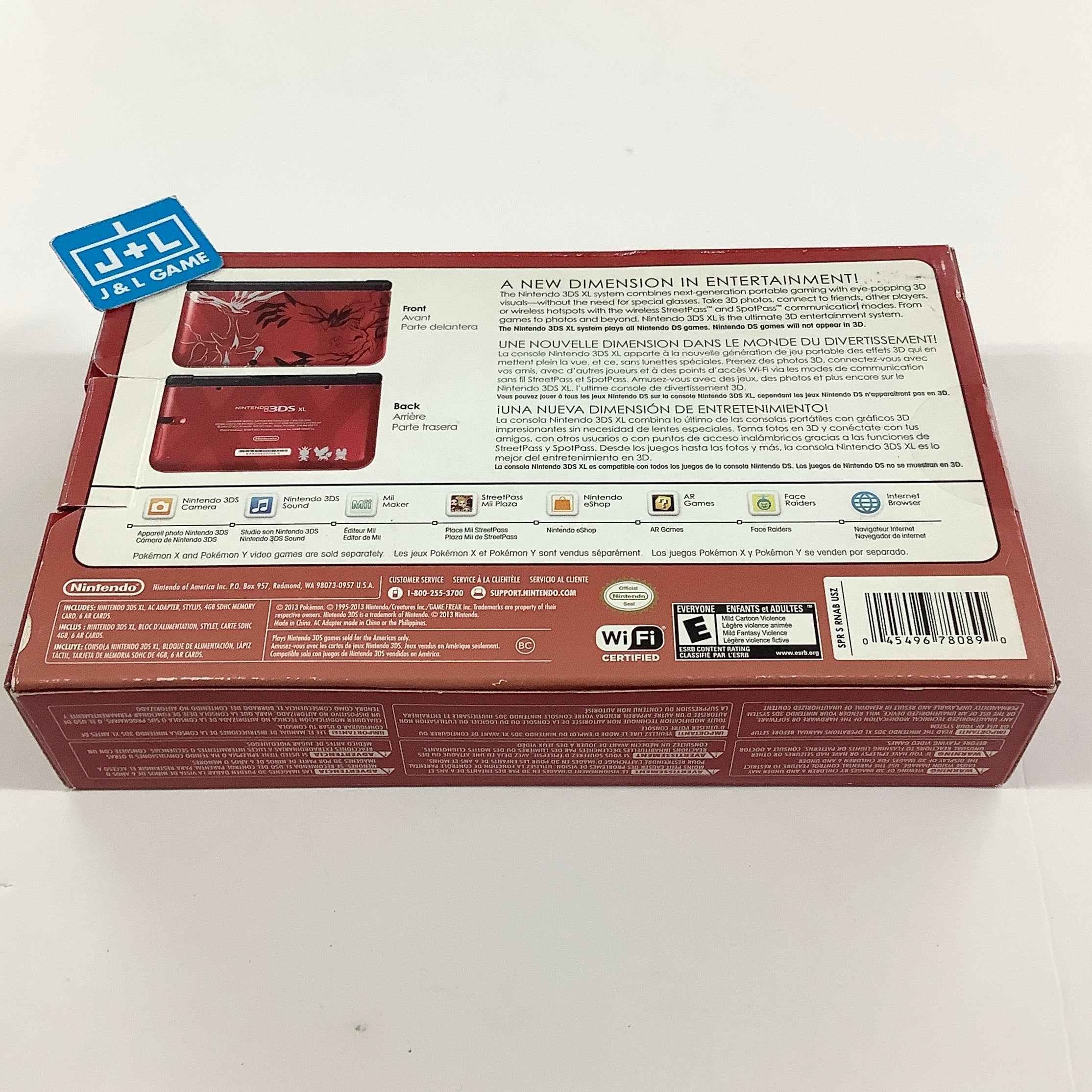 Nintendo 3DS XL Console (Pokémon X & Y Limited Edition Red) - Nintendo 3DS [Pre-Owned] Consoles Nintendo