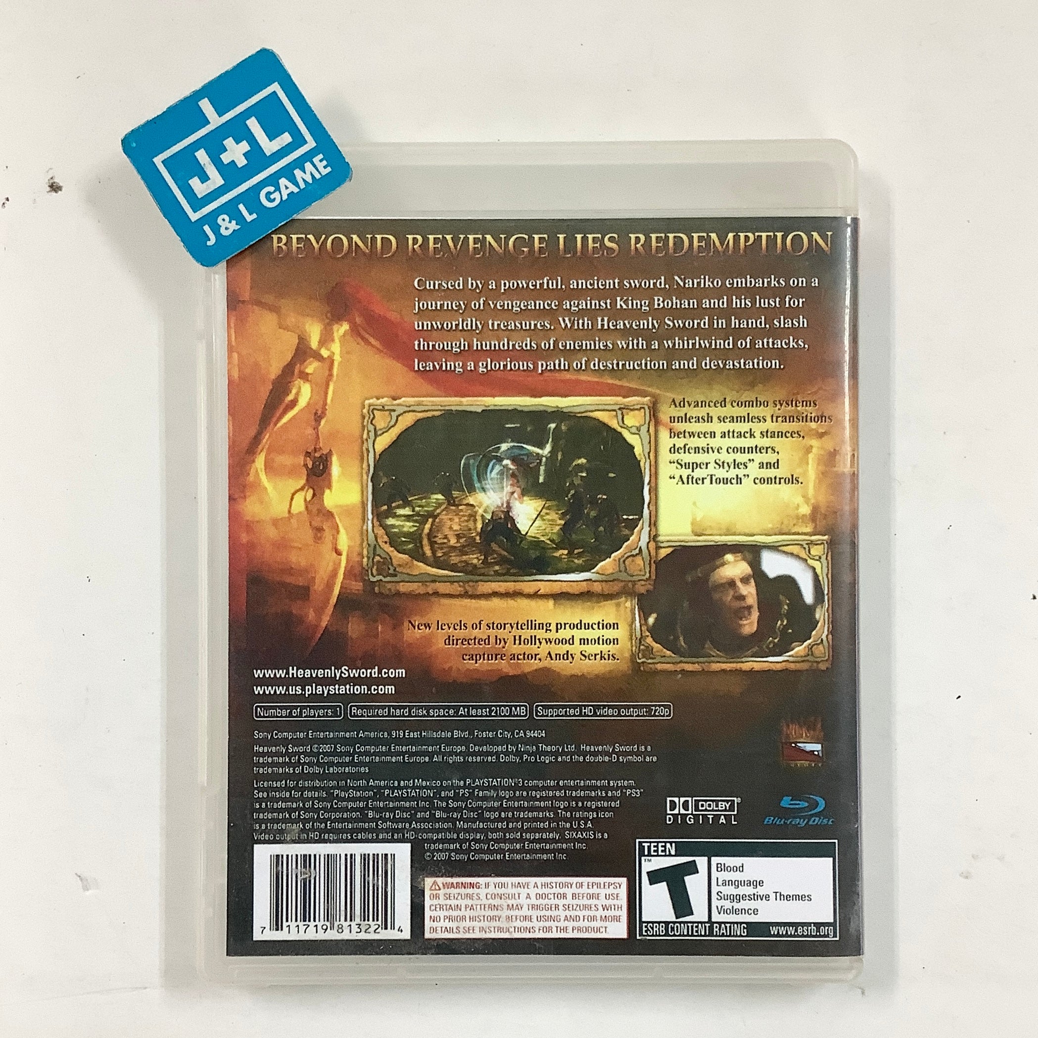 Heavenly Sword - (PS3) PlayStation 3 [Pre-Owned] Video Games SCEA