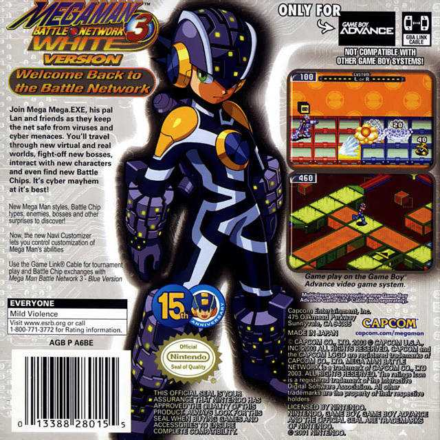 Mega Man Battle Network 3: White Version - (GBA) Game Boy Advance [Pre-Owned] Video Games Capcom   
