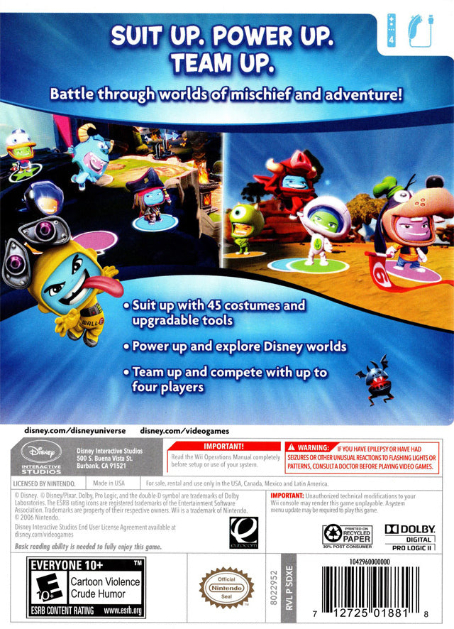 Disney Universe - Nintendo Wii [Pre-Owned] Video Games Disney Interactive Studios