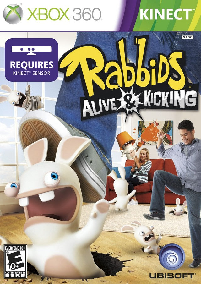 Raving Rabbids Alive Kicking Kinect Required Xbox 360 Pre Owne J L Game