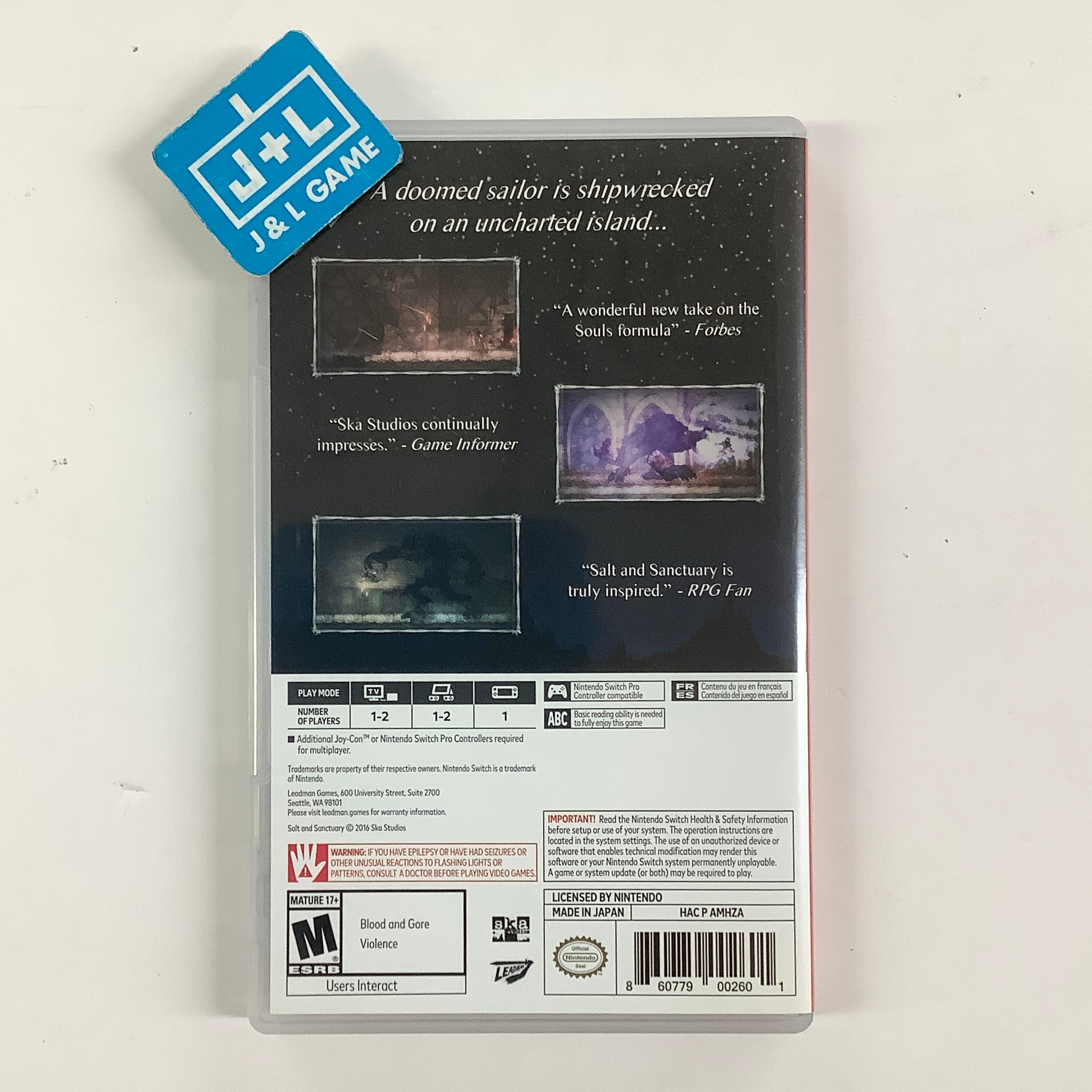 Salt and Sanctuary: Drowned Tome Edition - (NSW) Nintendo Switch [Pre-Owned] Video Games SEGA
