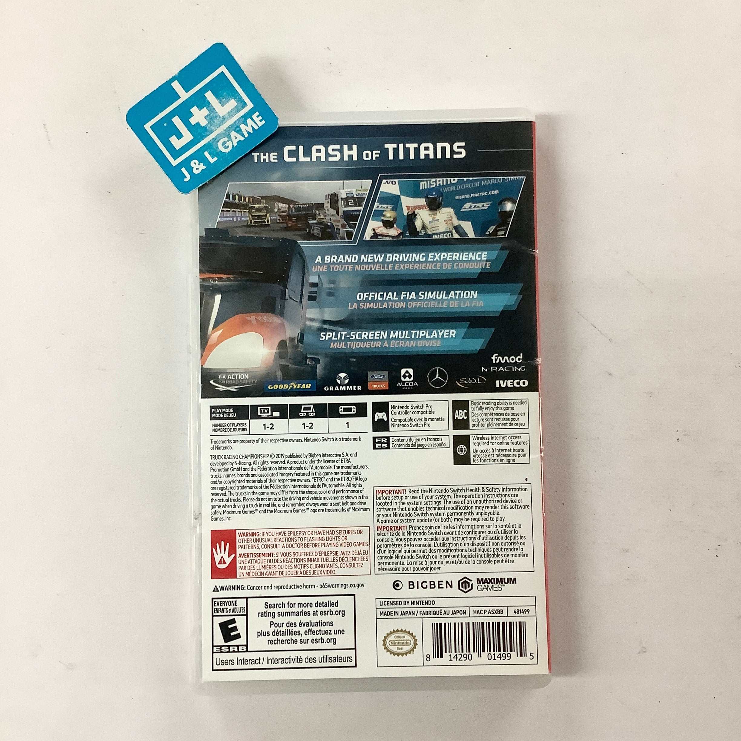 Truck Racing Championship - (NSW) Nintendo Switch [Pre-Owned] Video Games Bigben Interactive   