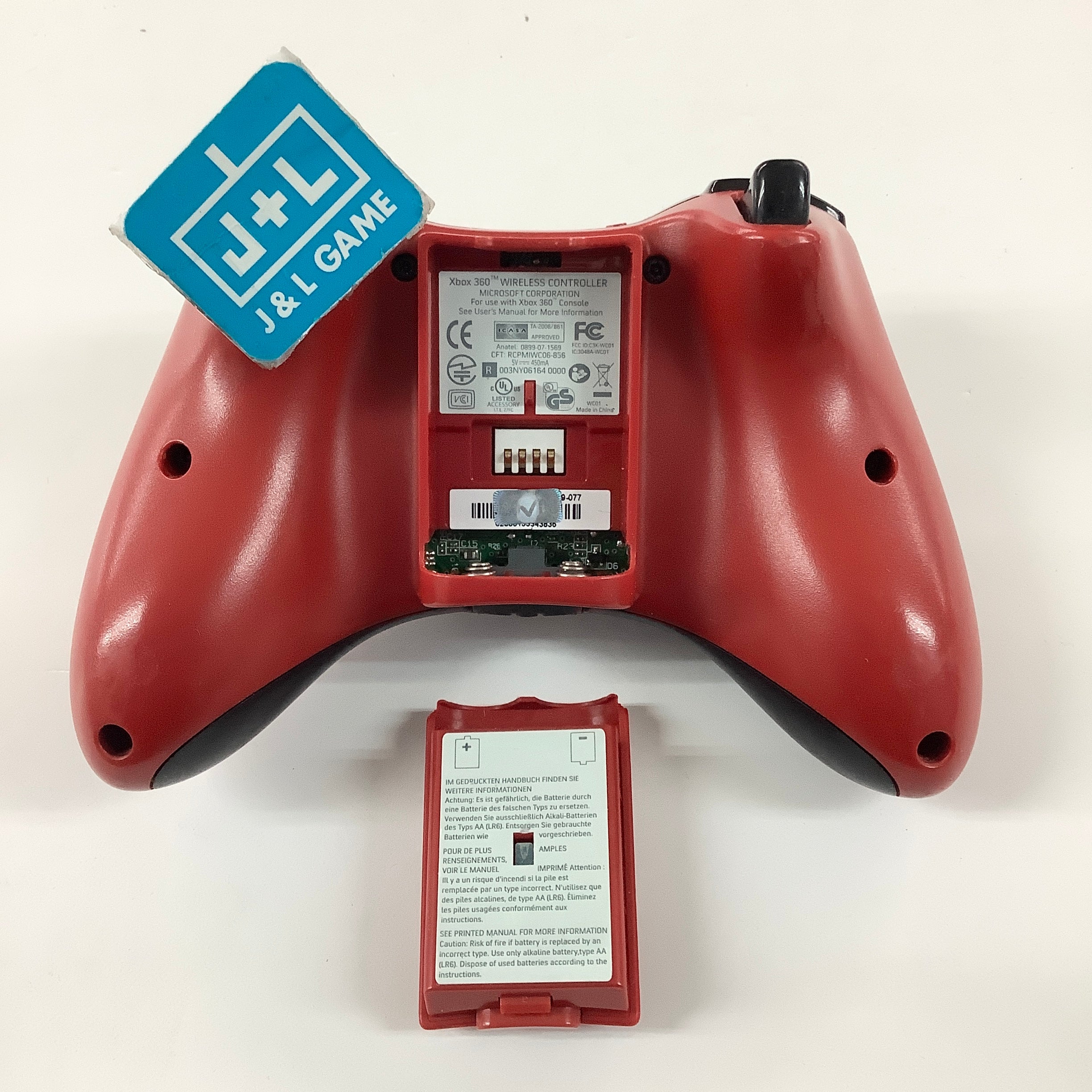 Microsoft Xbox 360 Wireless Controller (Red) - Xbox 360 [Pre-Owned] Accessories Microsoft