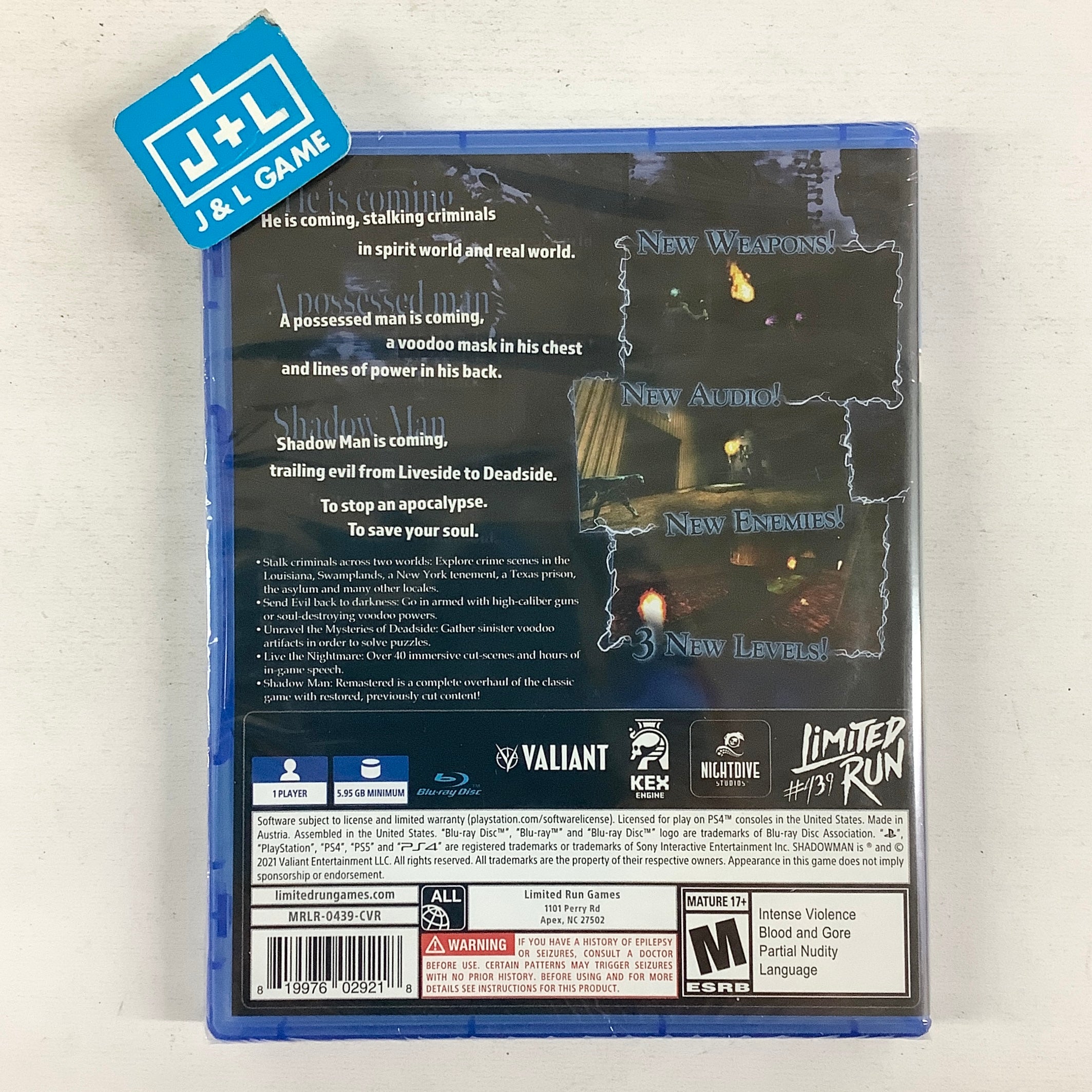 Shadow Man Remastered (Classic Edition) (Limited Run #439) - (PS4) PlayStation 4 Video Games Limited Run Games