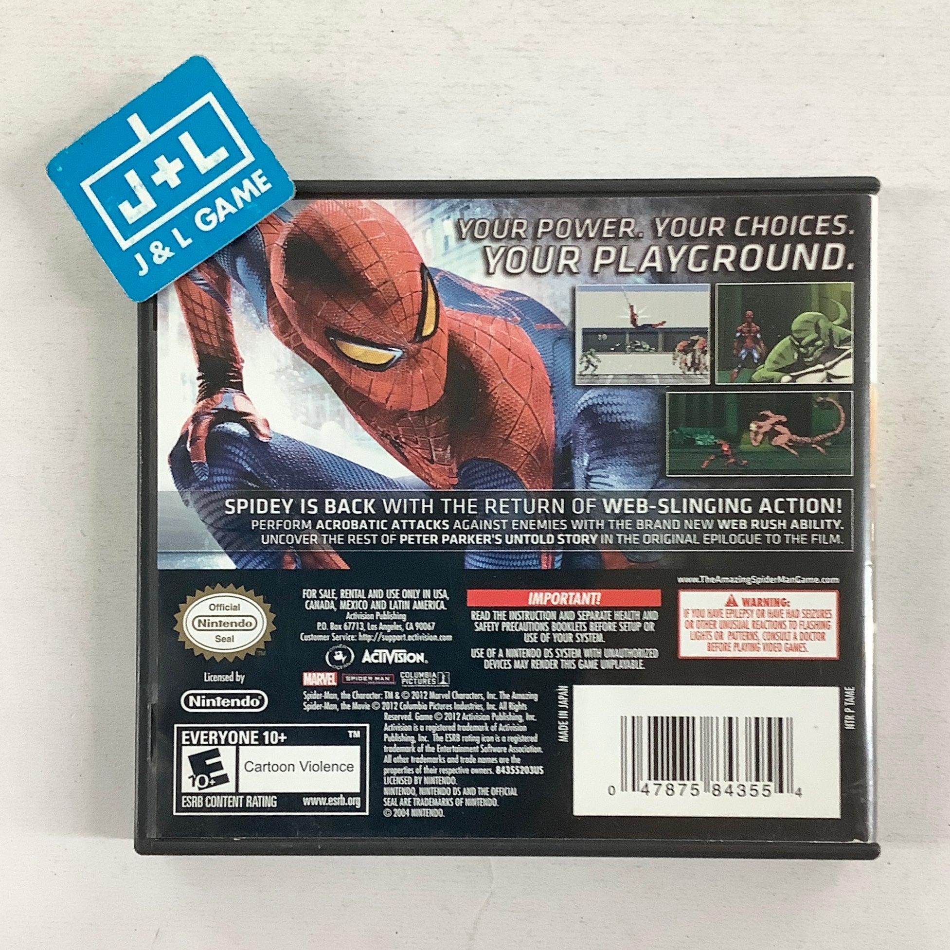 The Amazing Spider-Man - (NDS) Nintendo DS [Pre-Owned] Video Games ACTIVISION