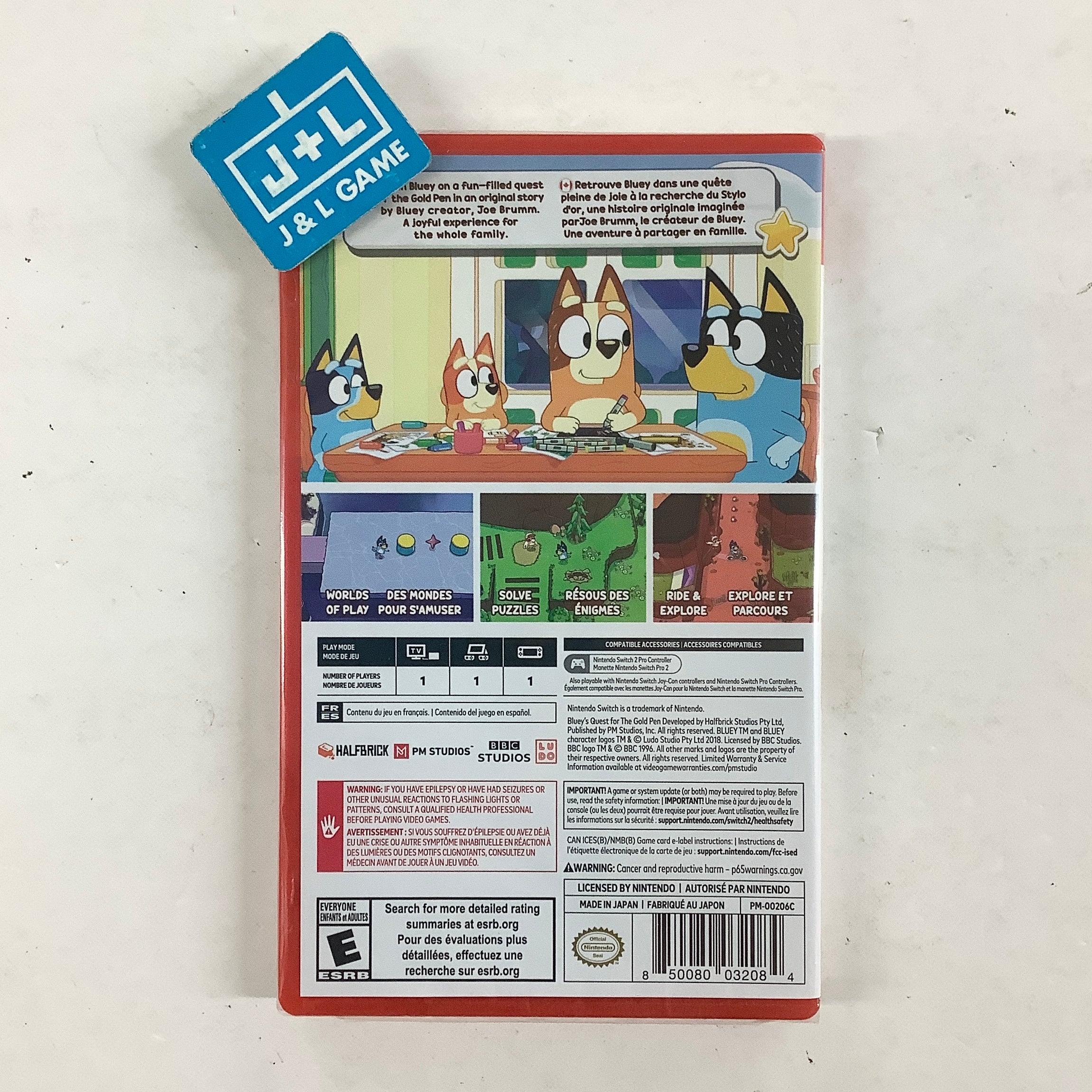 Bluey's Quest for The Gold Pen - (NS2) Nintendo Switch 2 Video Games PM Studios
