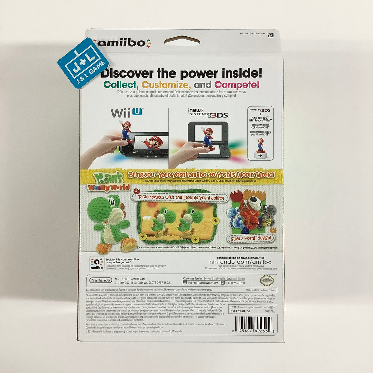 Mega Yarn Yoshi (Yoshi's Woolly World) - Nintendo WiiU Amiibo Amiibo Nintendo