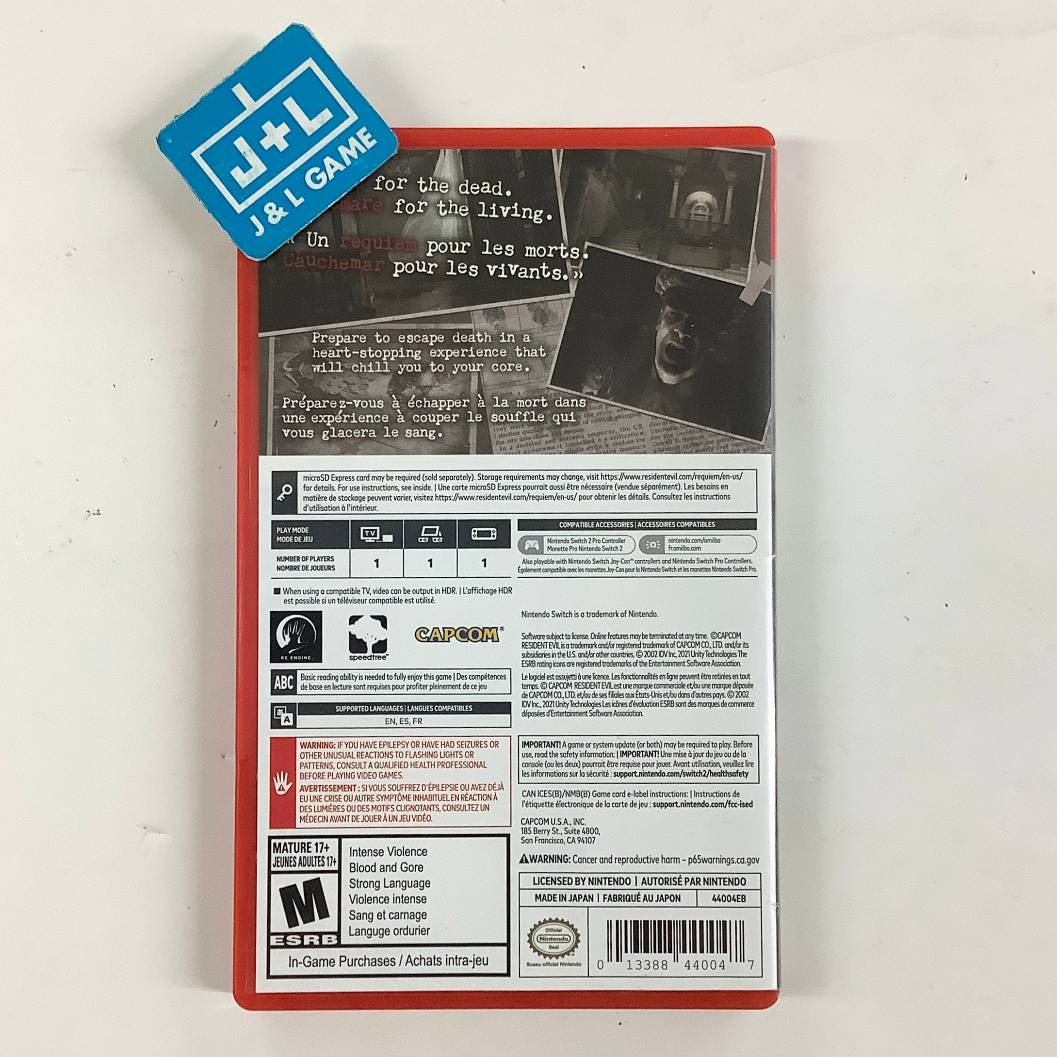 Resident Evil Requiem - (NS2) Nintendo Switch 2 [Pre-Owned] Video Games Capcom