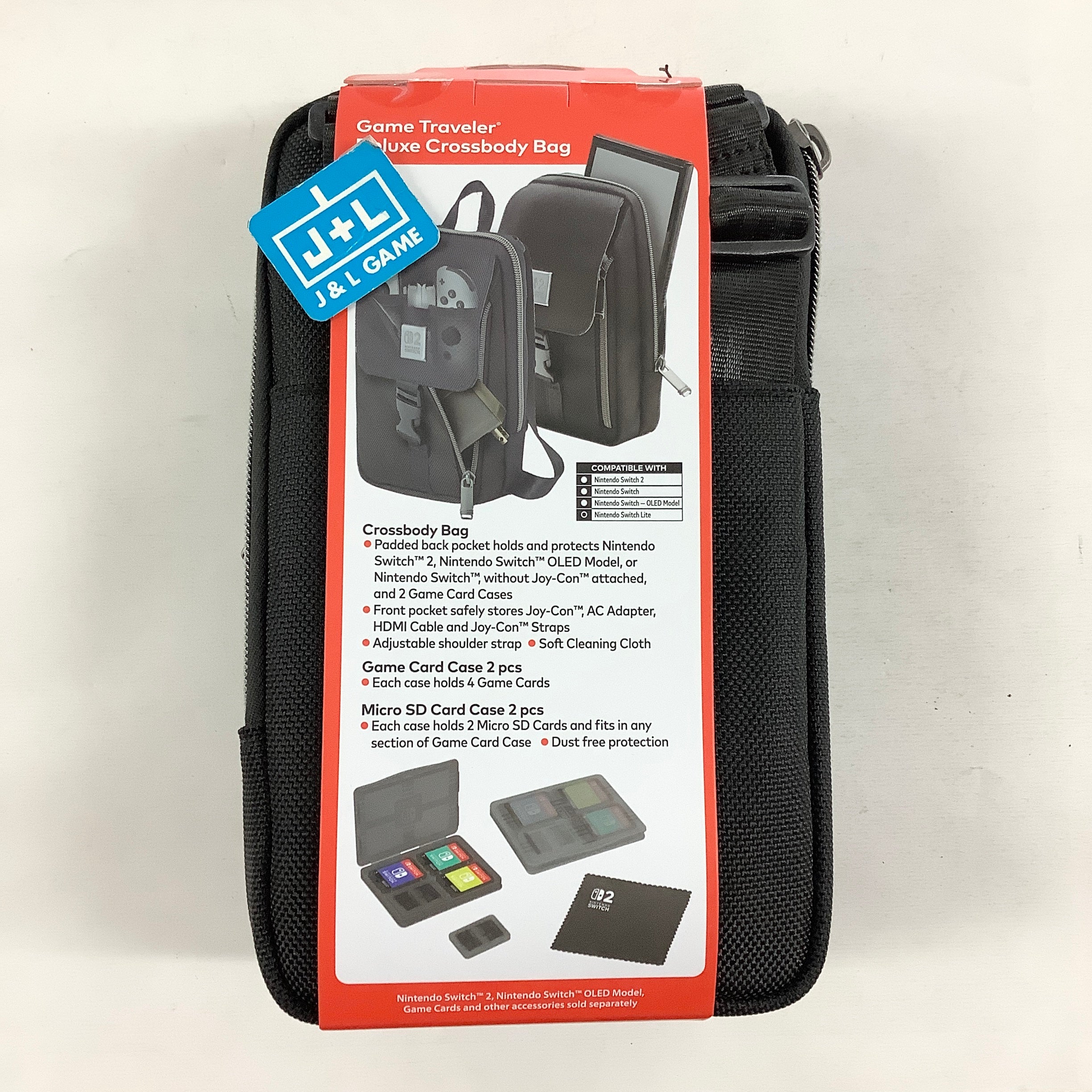 RDS Industries Game Traveler Deluxe Vertical Crossbody Bag - (NS2) Nintendo Switch 2 Accessories Game Traveler