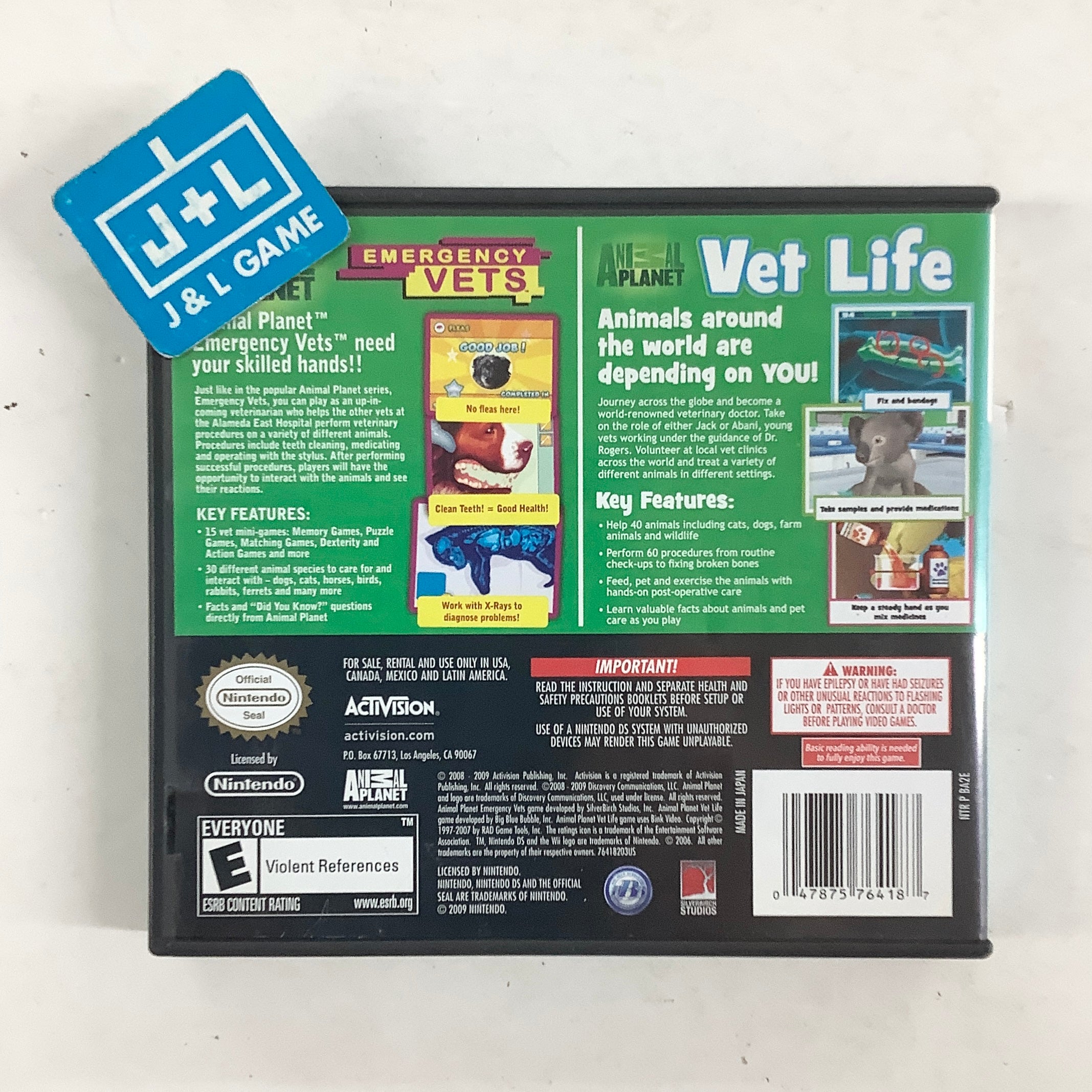 Animal Planet: Vet Collection - (NDS) Nintendo DS [Pre-Owned] Video Games Activision