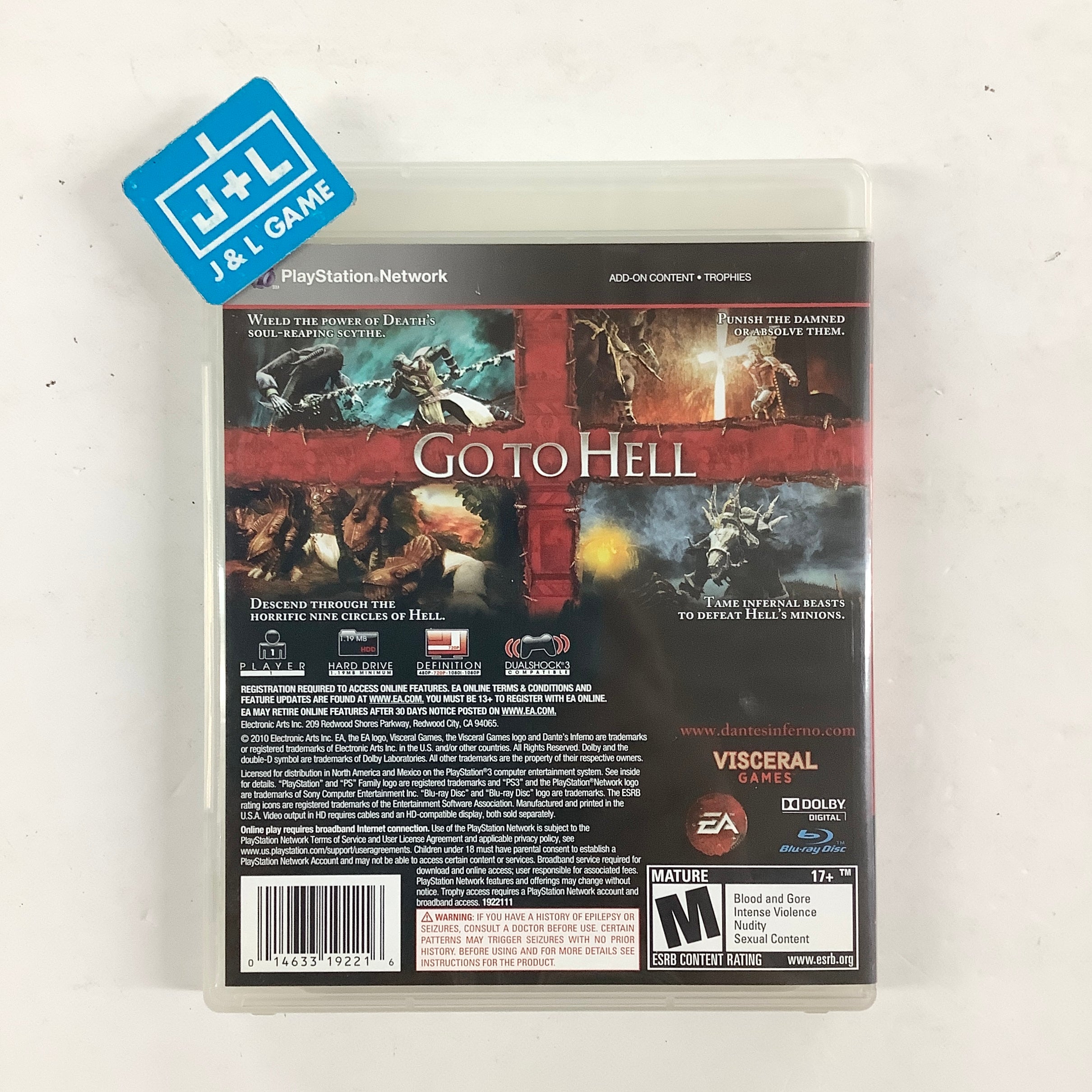 Dante's Inferno (Divine Edition) - (PS3) PlayStation 3 [Pre-Owned] Video Games Electronic Arts