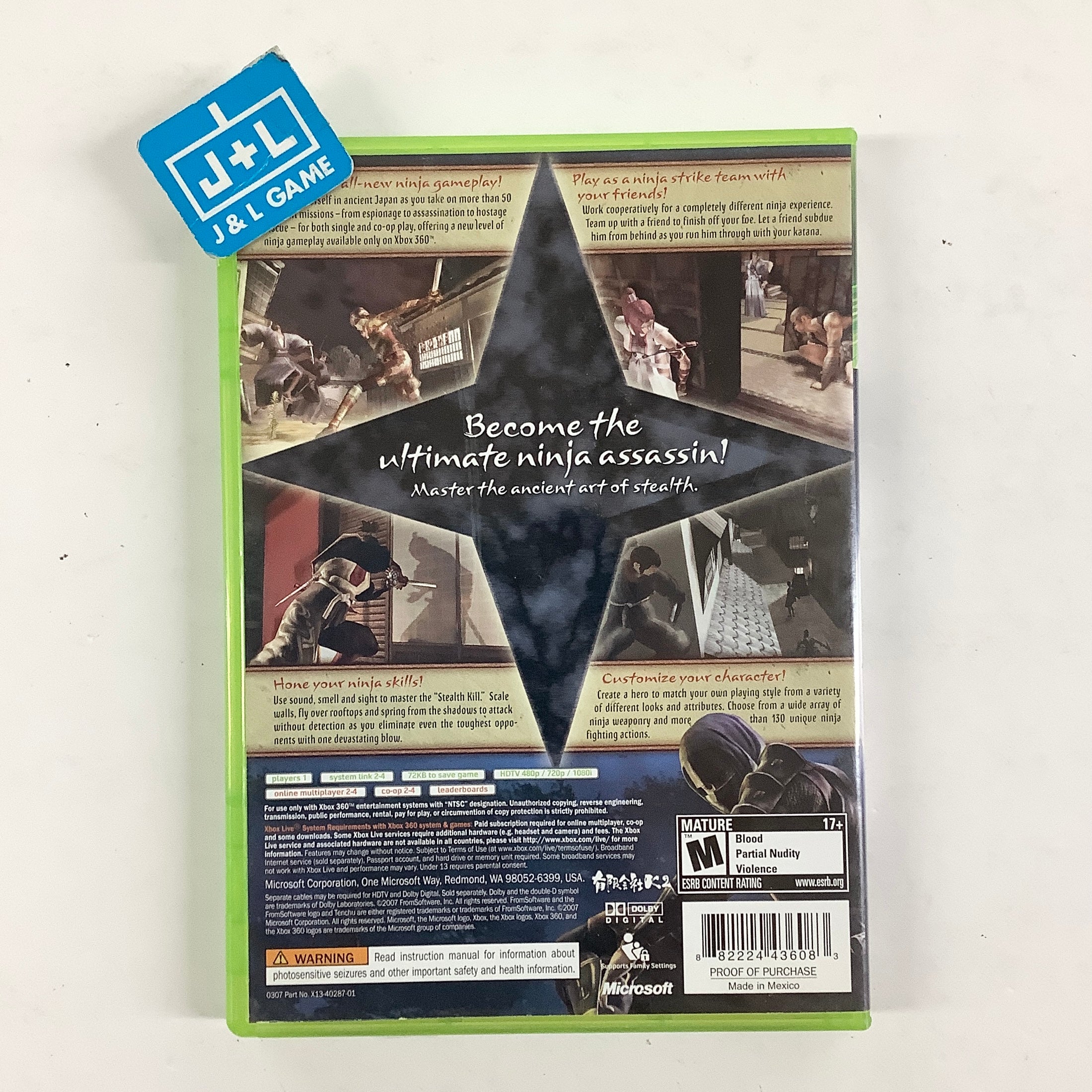 Tenchu Z - Xbox 360 [Pre-Owned] Video Games Microsoft Game Studios