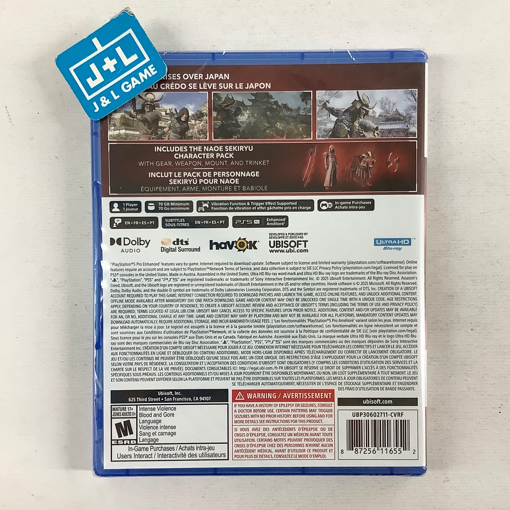 Assassin’s Creed Shadows (Limited Edition) - (PS5) PlayStation 5 Video Games Ubisoft