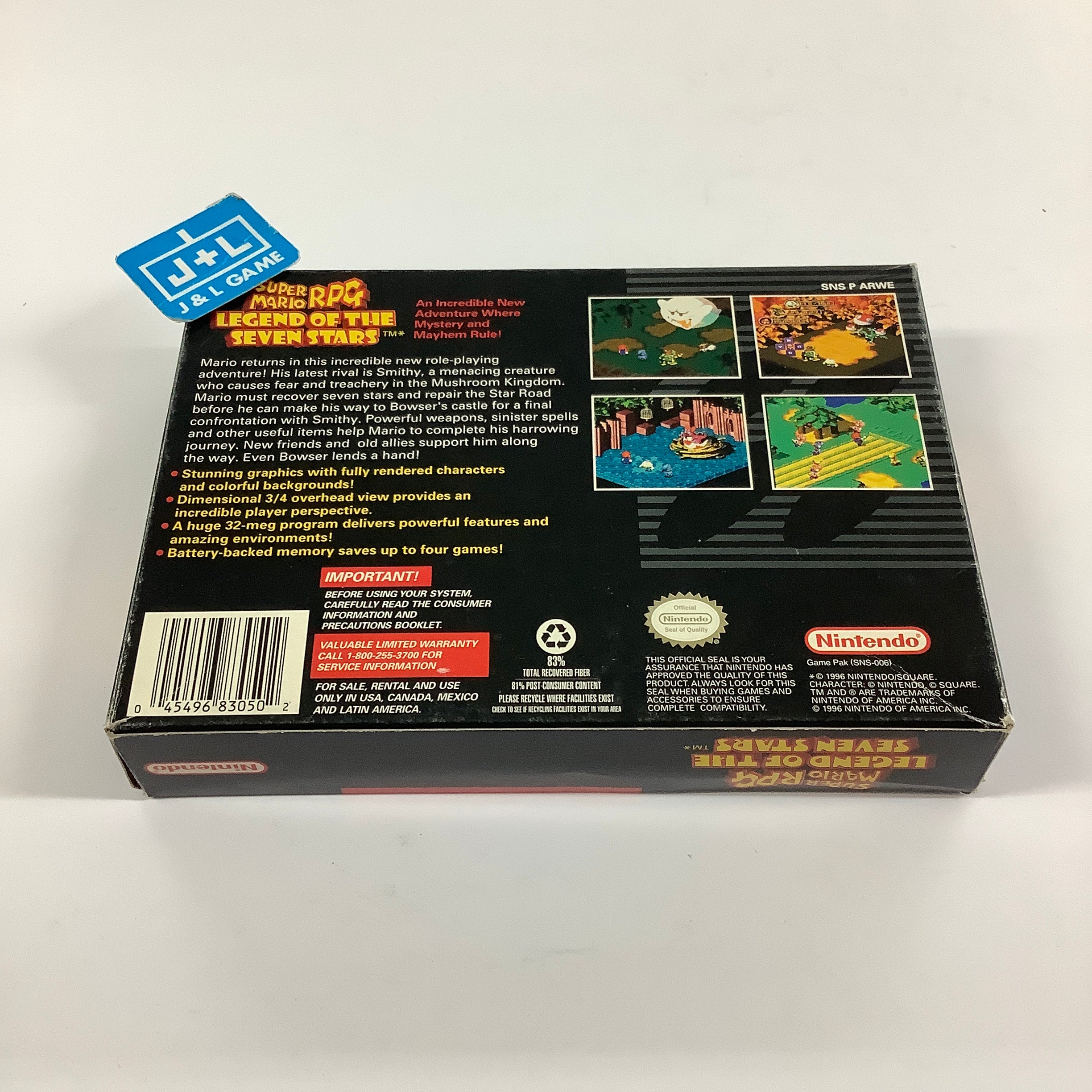 Super Mario RPG: Legend of the Seven Stars - (SNES) Super Nintendo [Pre-Owned] Video Games Nintendo