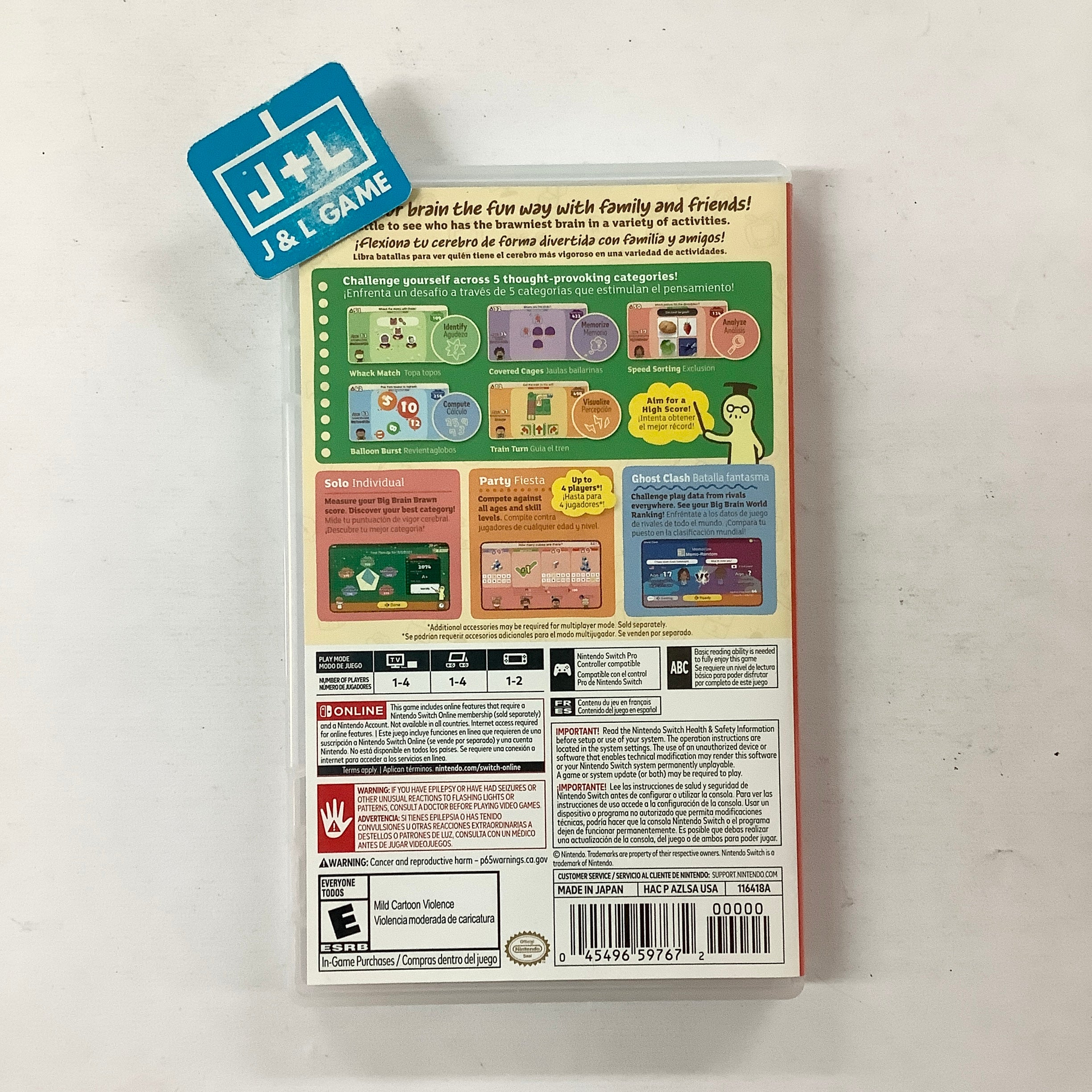 Big Brain Academy: Brain vs. Brain - (NSW) Nintendo Switch [UNBOXING] Video Games Nintendo   