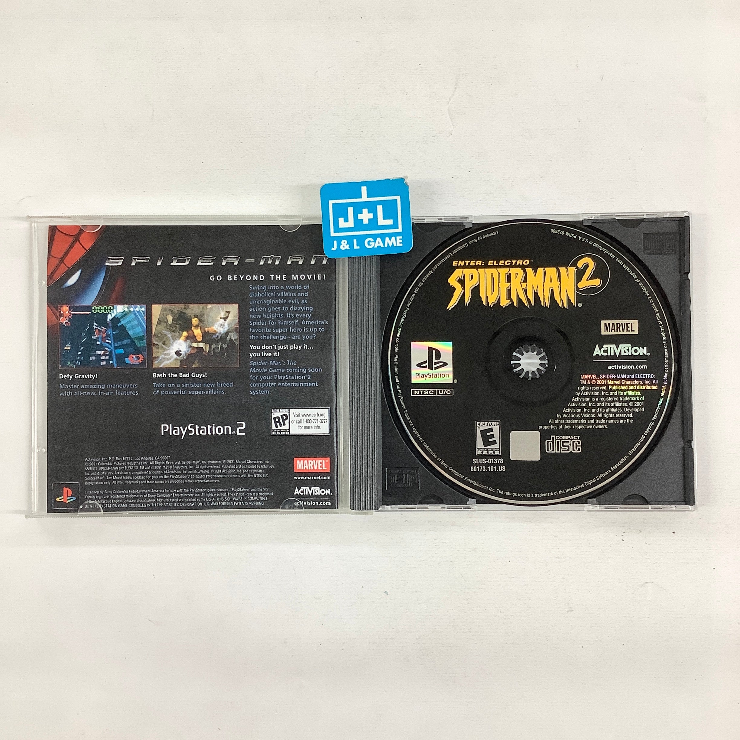 Spider-Man 2: Enter: Electro - (PS1) PlayStation 1 [Pre-Owned] Video Games Activision