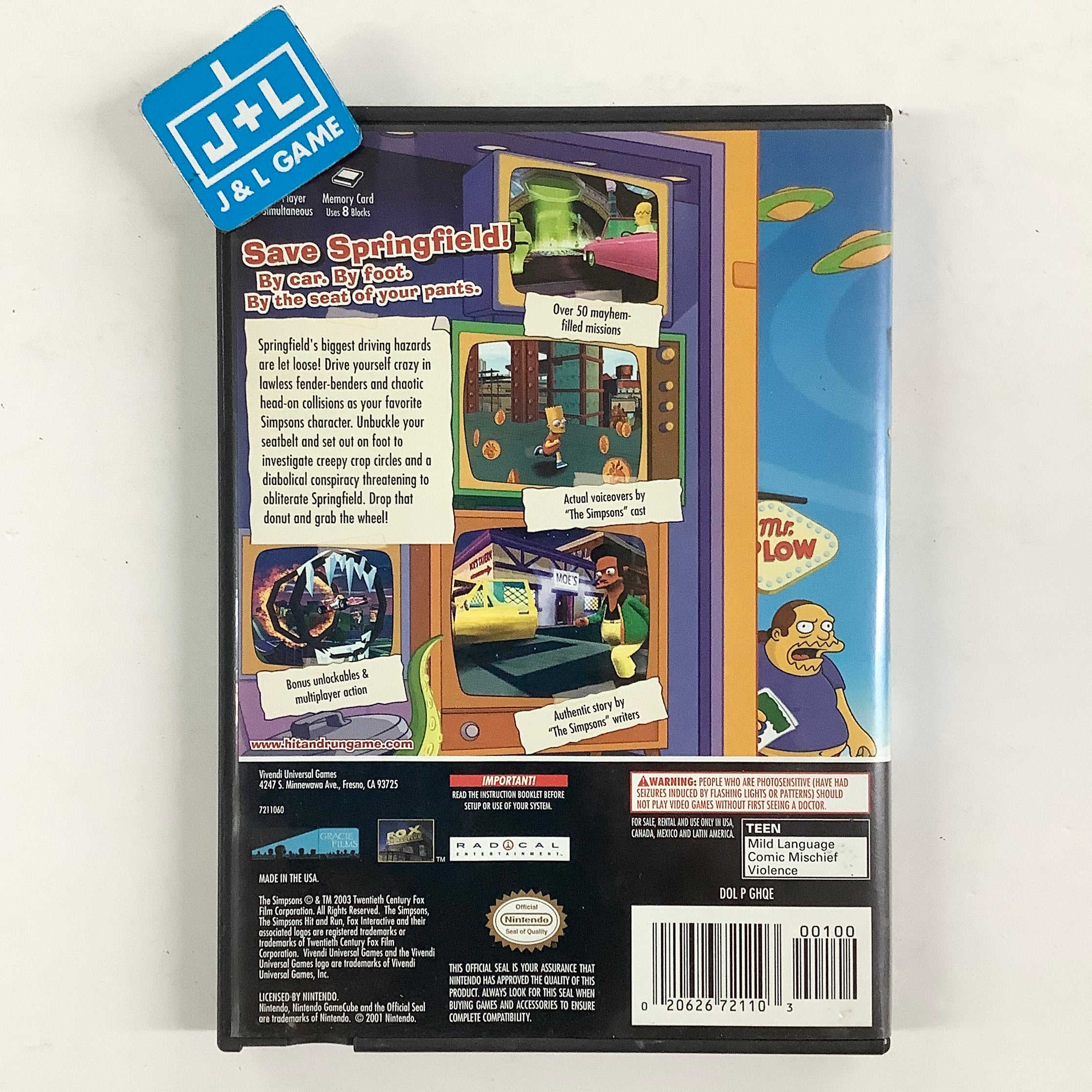 The Simpsons Hit & Run - (GC) GameCube [Pre-Owned] Video Games Nintendo