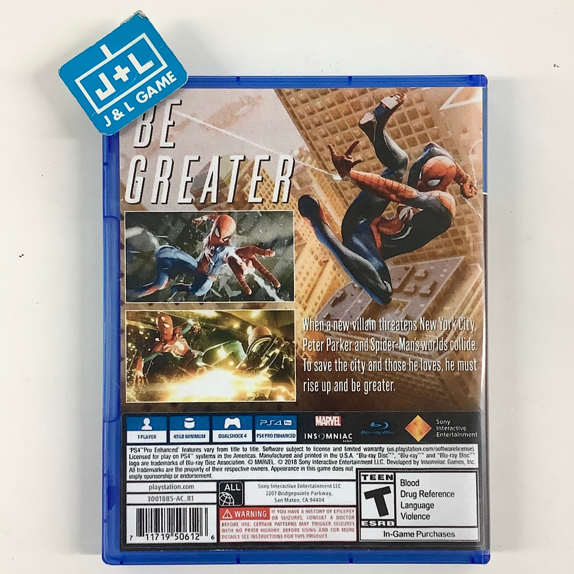 Marvel’s Spider-Man - (PS4) PlayStation 4 [Pre-Owned]