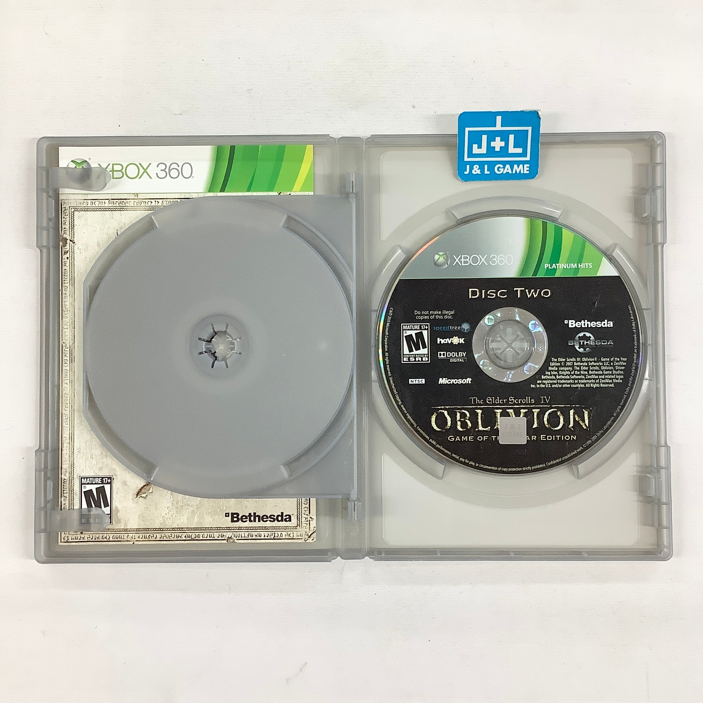 The Elder Scrolls IV: Oblivion - Game of the Year Edition (Platinum Hits) - Xbox 360 [Pre-Owned] Video Games 2K Games