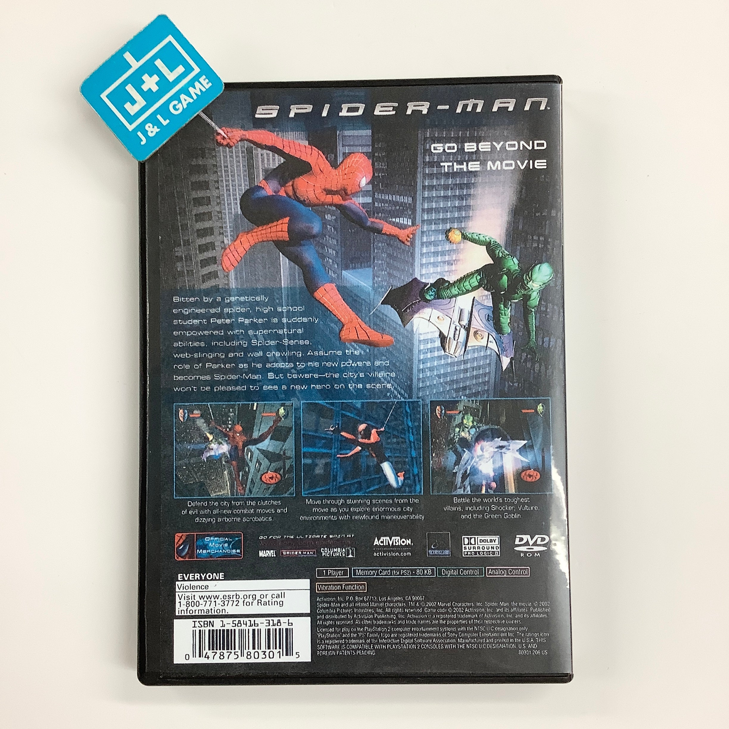 Spider-Man: The Movie - (PS2) PlayStation 2 [Pre-Owned] Video Games Activision