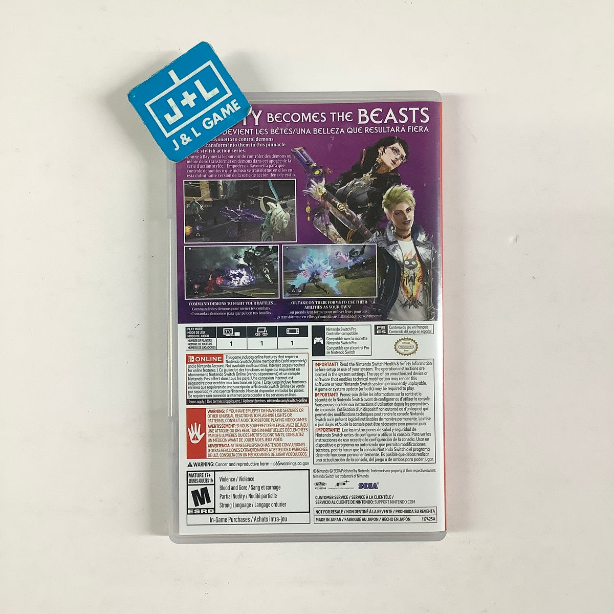 Bayonetta 3 Trinity Masquerade Edition - (NSW) Nintendo Switch [Pre-Owned] Video Games Nintendo