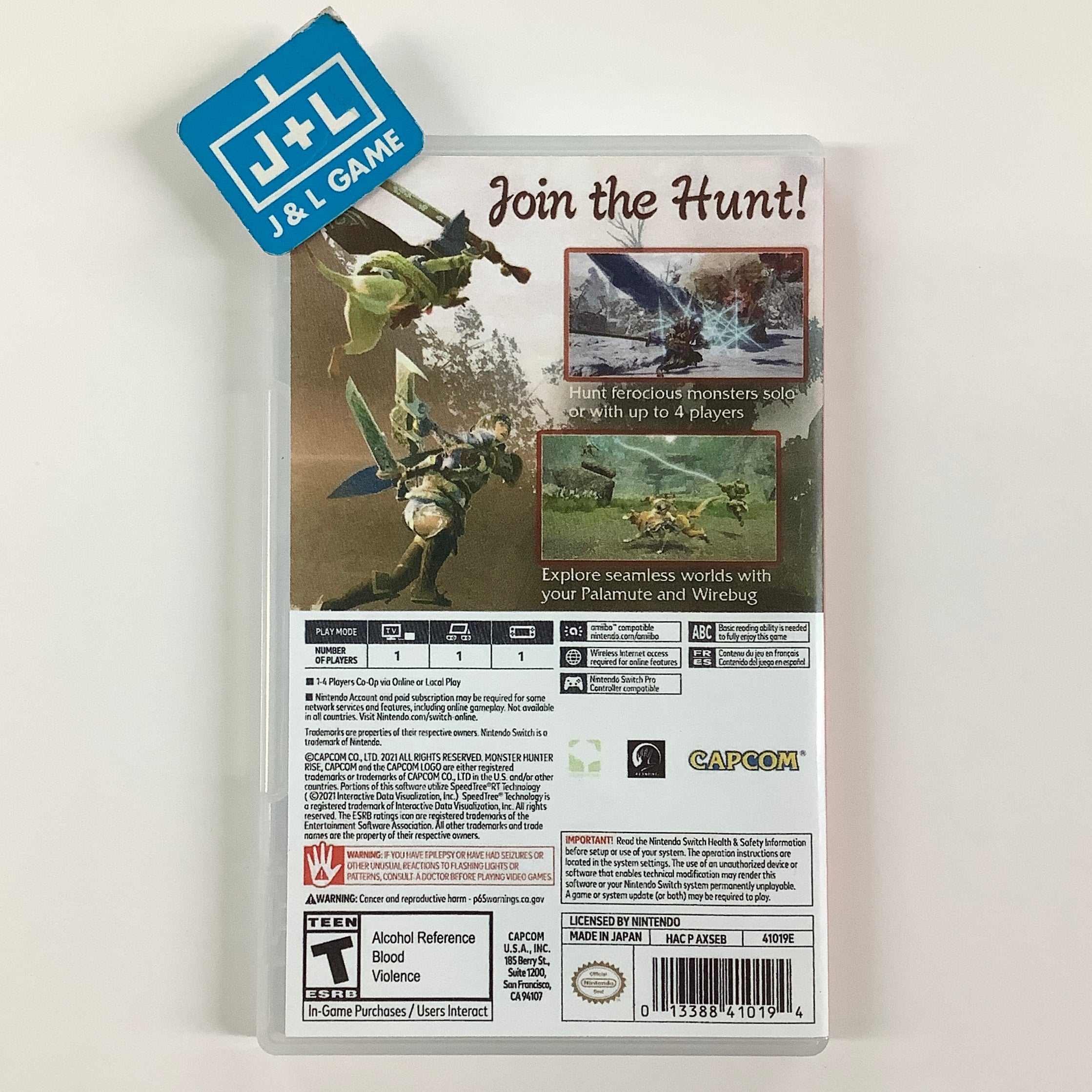 Monster Hunter Rise - (NSW) Nintendo Switch [Pre-Owned] Video Games Capcom