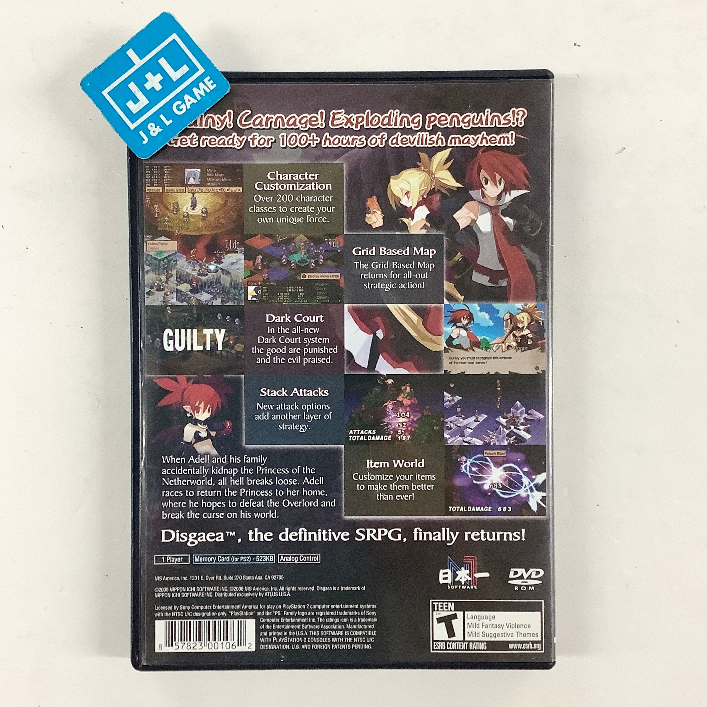 Disgaea 2: Cursed Memories - ( PS2 ) PlayStation 2 [Pre-Owned] Video Games NIS America