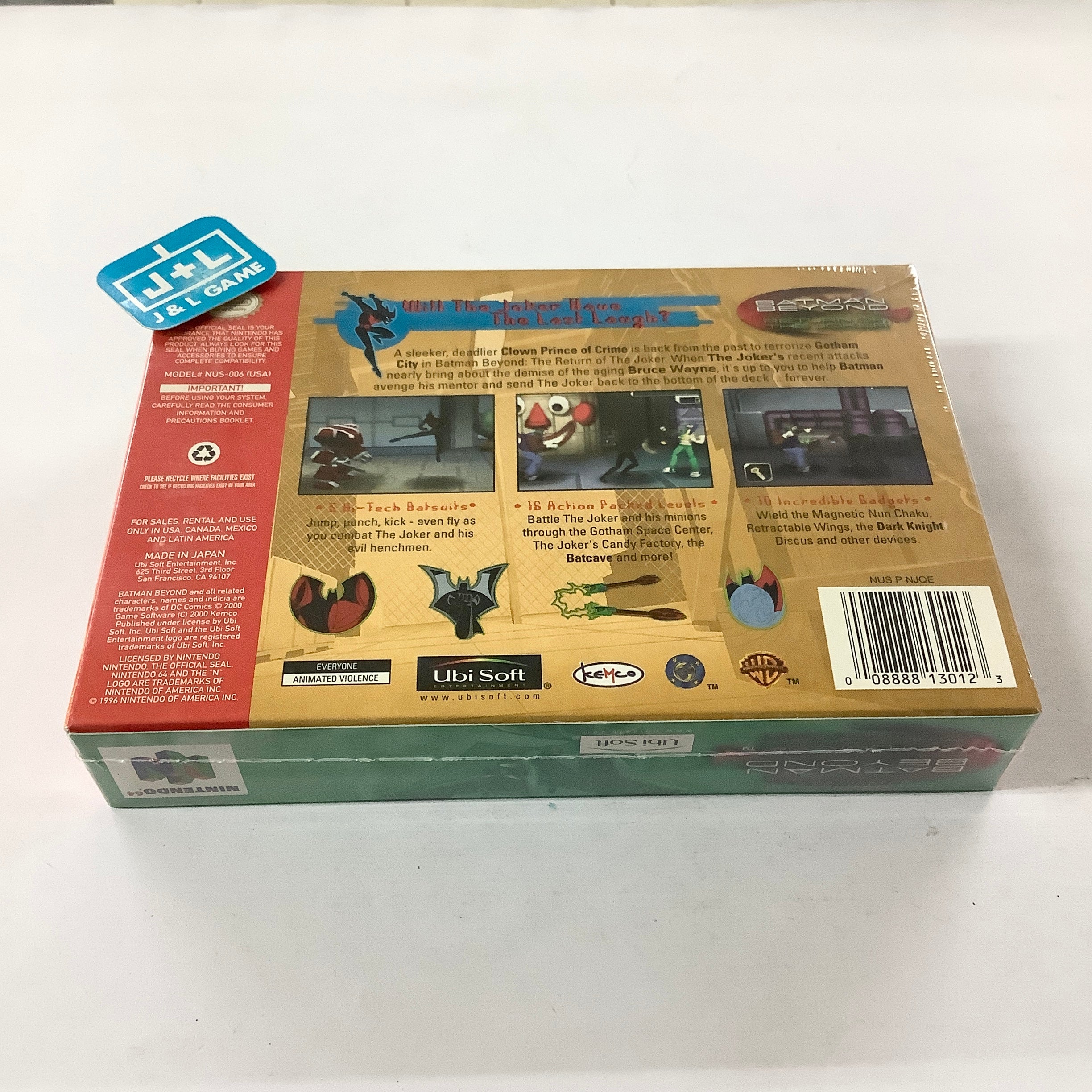 Batman Beyond: Return of the Joker - (N64) Nintendo 64 Video Games Ubisoft   