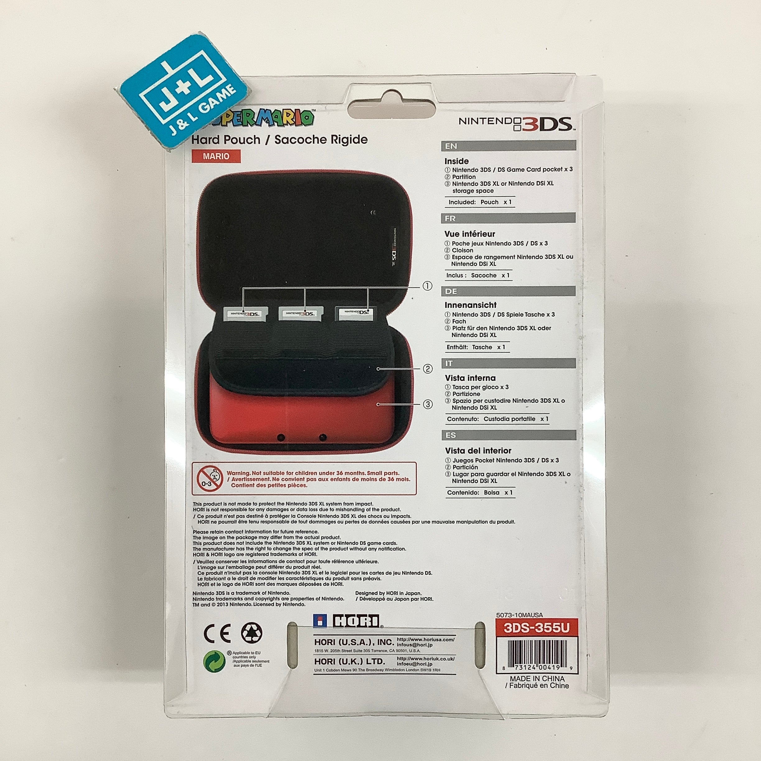 HORI Nintendo 3DS XL Hard Pouch (Super Mario Bros.) - (3DS) Nintendo 3DS ACCESSORIES HORI