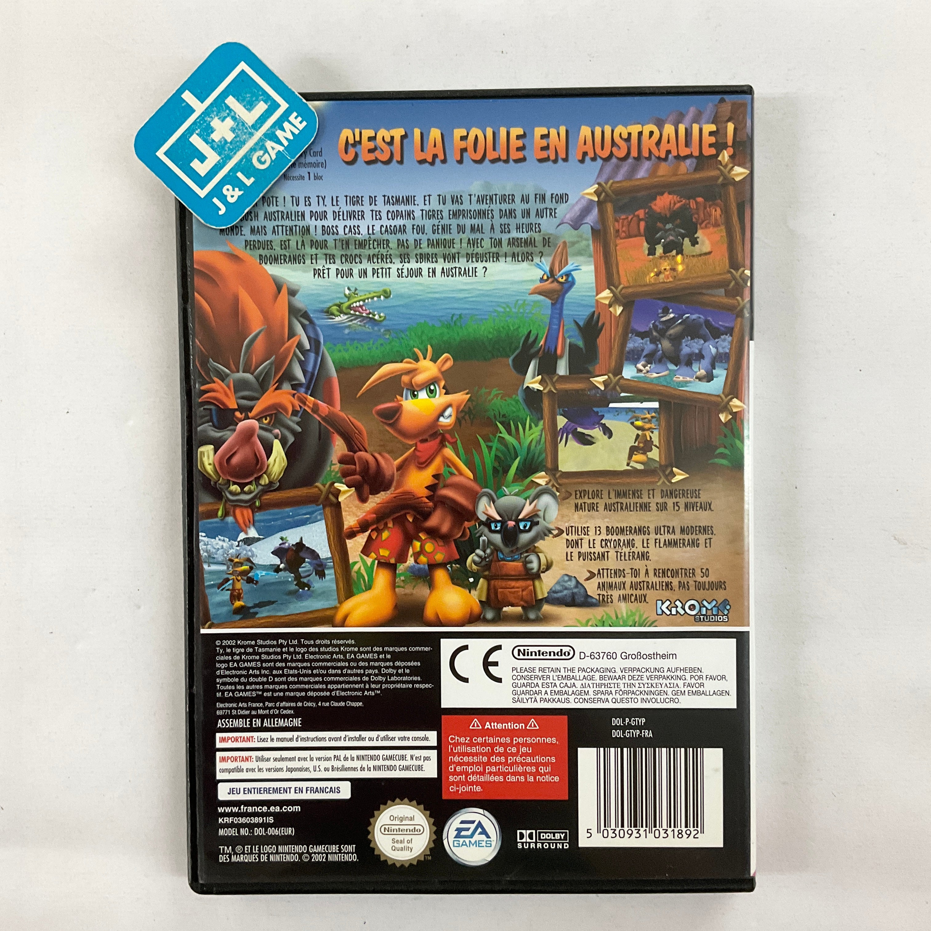 Ty the Tasmanian Tiger - (GC) GameCube [Pre-Owned] (European Import) Video Games EA Games   