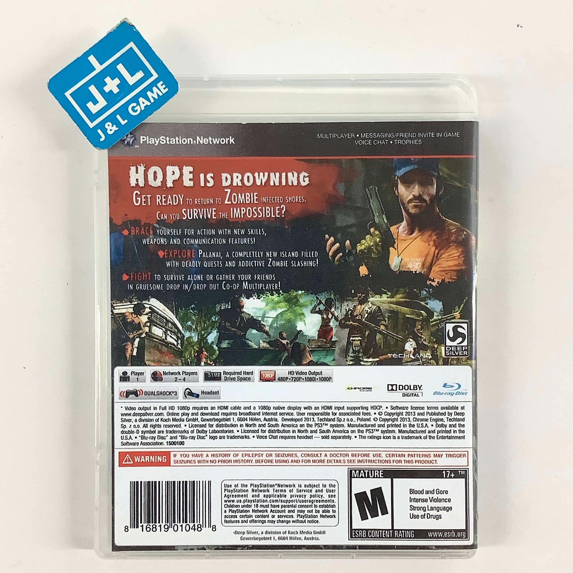 Dead Island: Riptide - (PS3) PlayStation 3 [Pre-Owned] Video Games Deep Silver