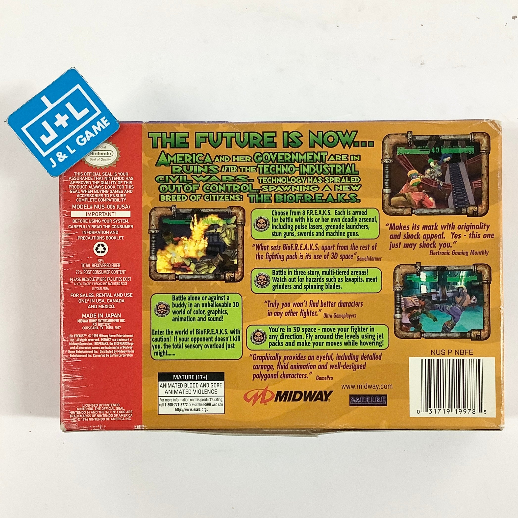 Bio FREAKS - (N64) Nintendo 64 [Pre-Owned] | J&L Game
